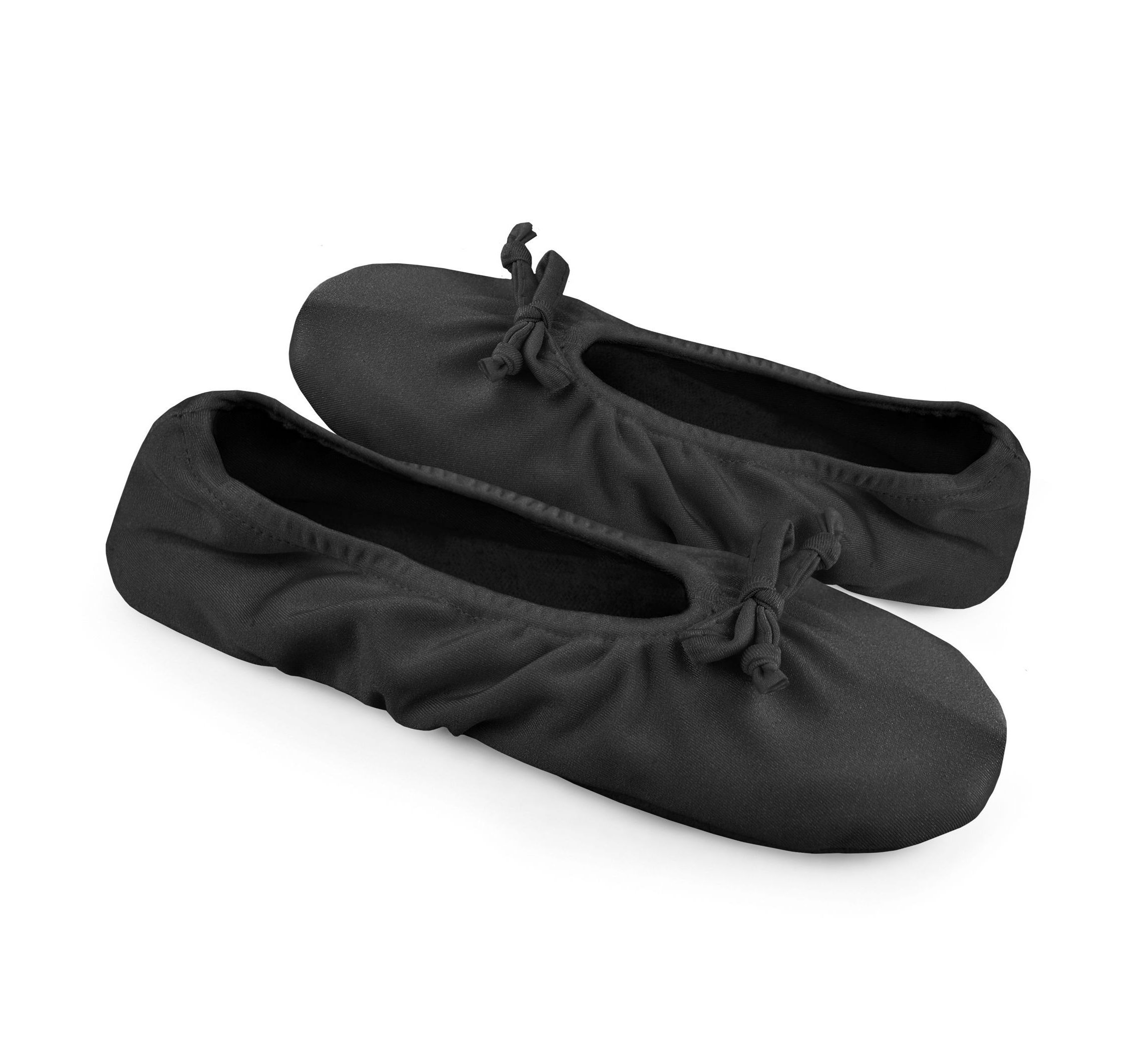 Womens Stretch Satin Ballerina Slipper