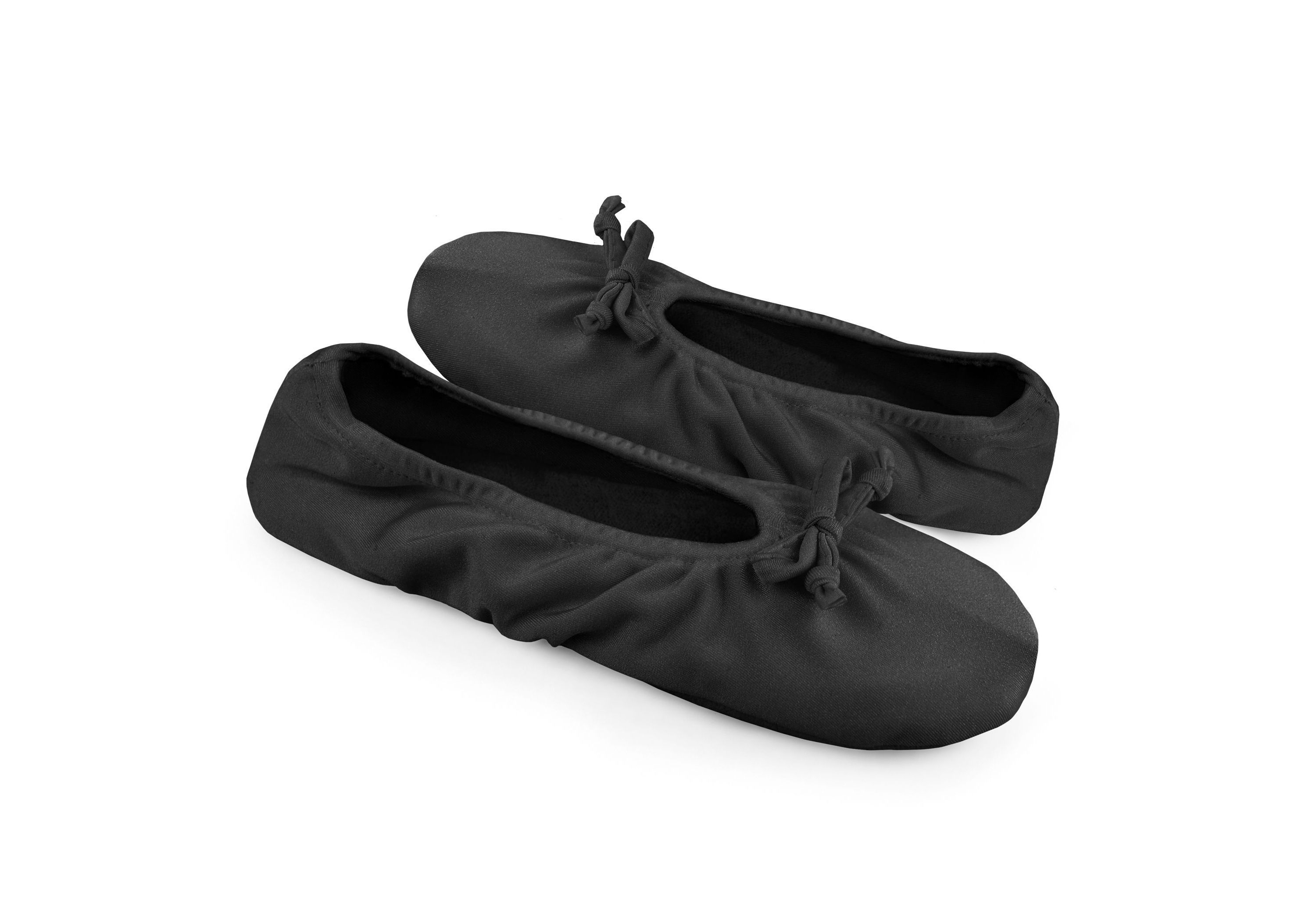 Womens Stretch Satin Ballerina Slipper