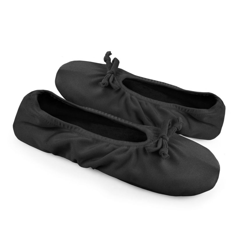 Womens Stretch Satin Ballerina Slipper