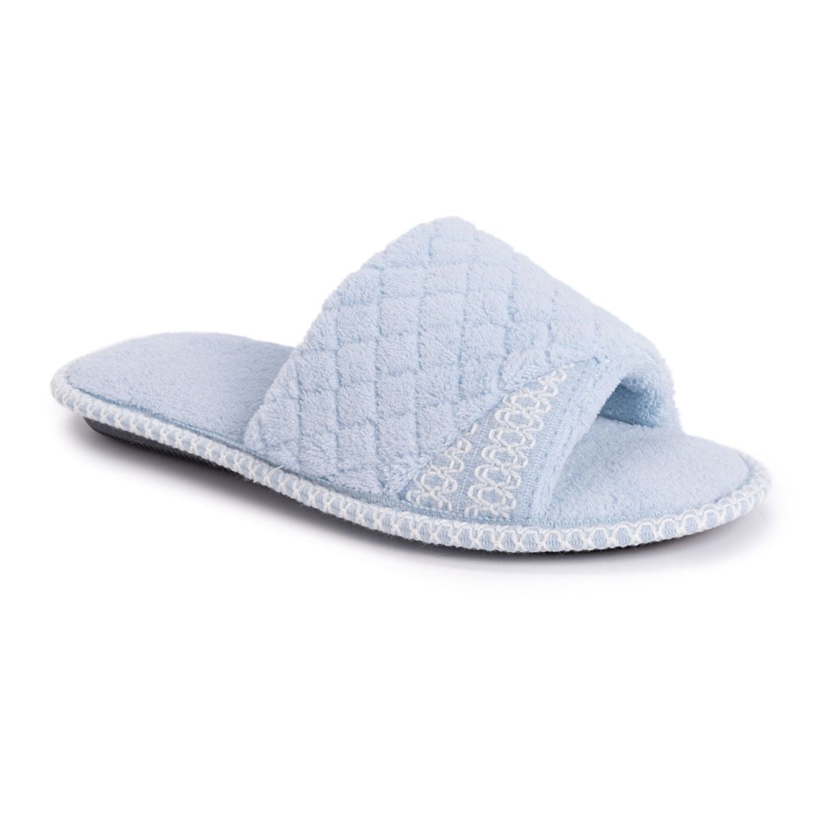 Womens Sally Open Toe Scuff Slipper