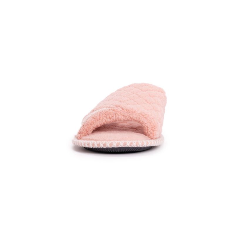 Womens Sally Open Toe Scuff Slipper
