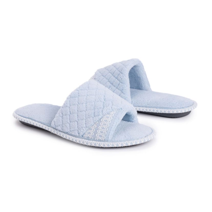 Womens Sally Open Toe Scuff Slipper