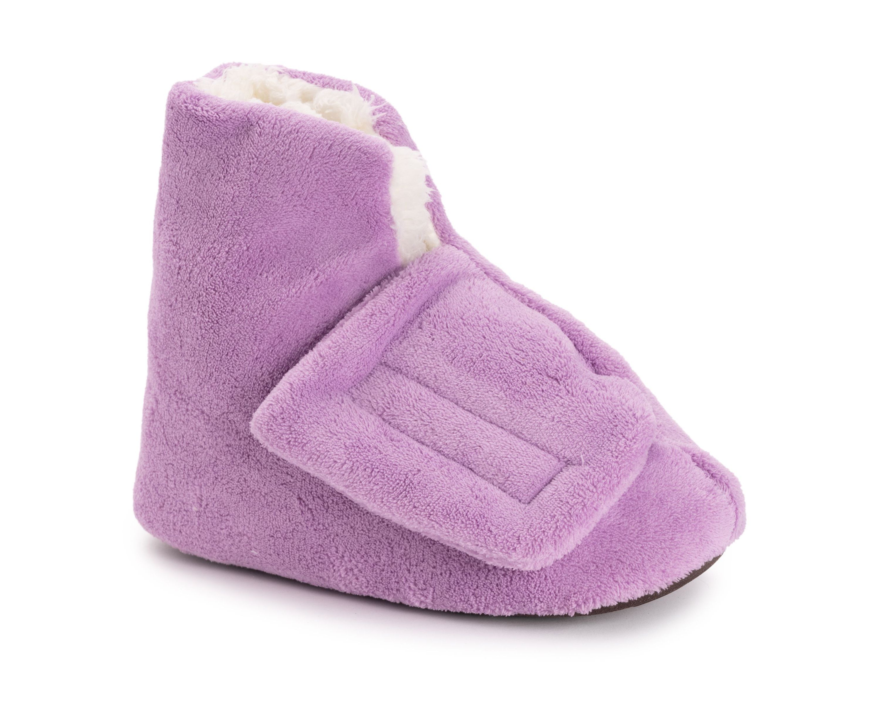 Womens Faux Fur Lined Bootie Slippers
