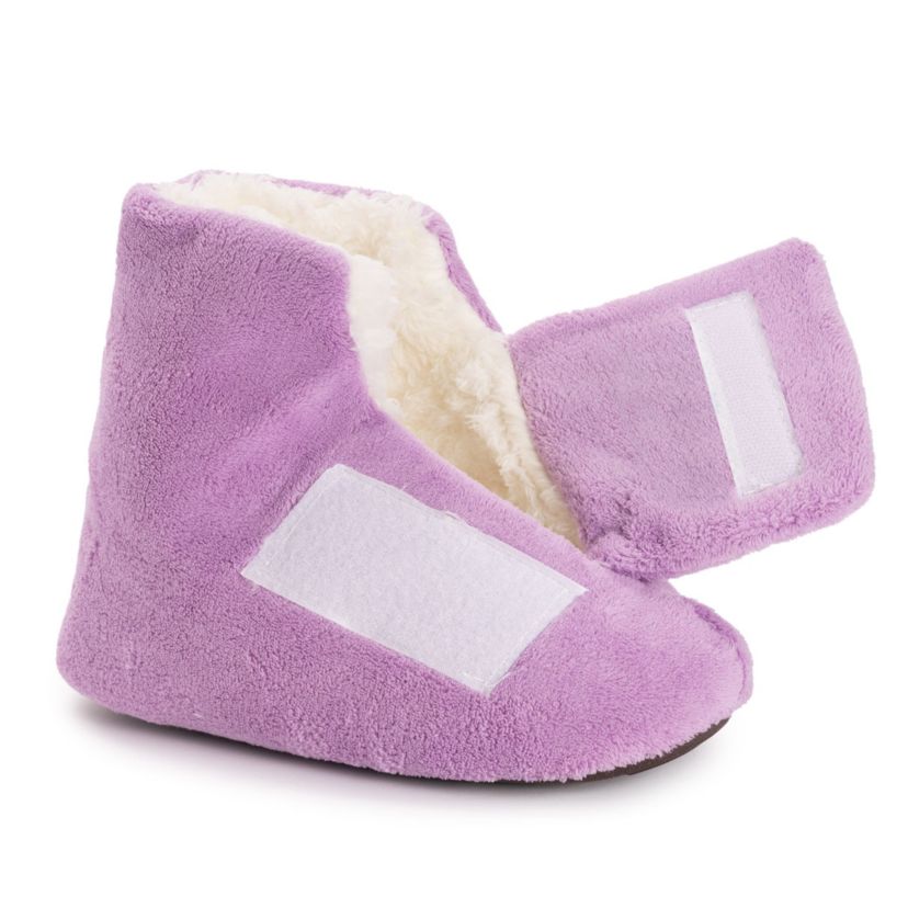 Womens Faux Fur Lined Bootie Slippers