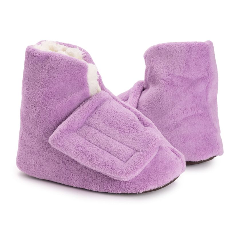Womens Faux Fur Lined Bootie Slippers