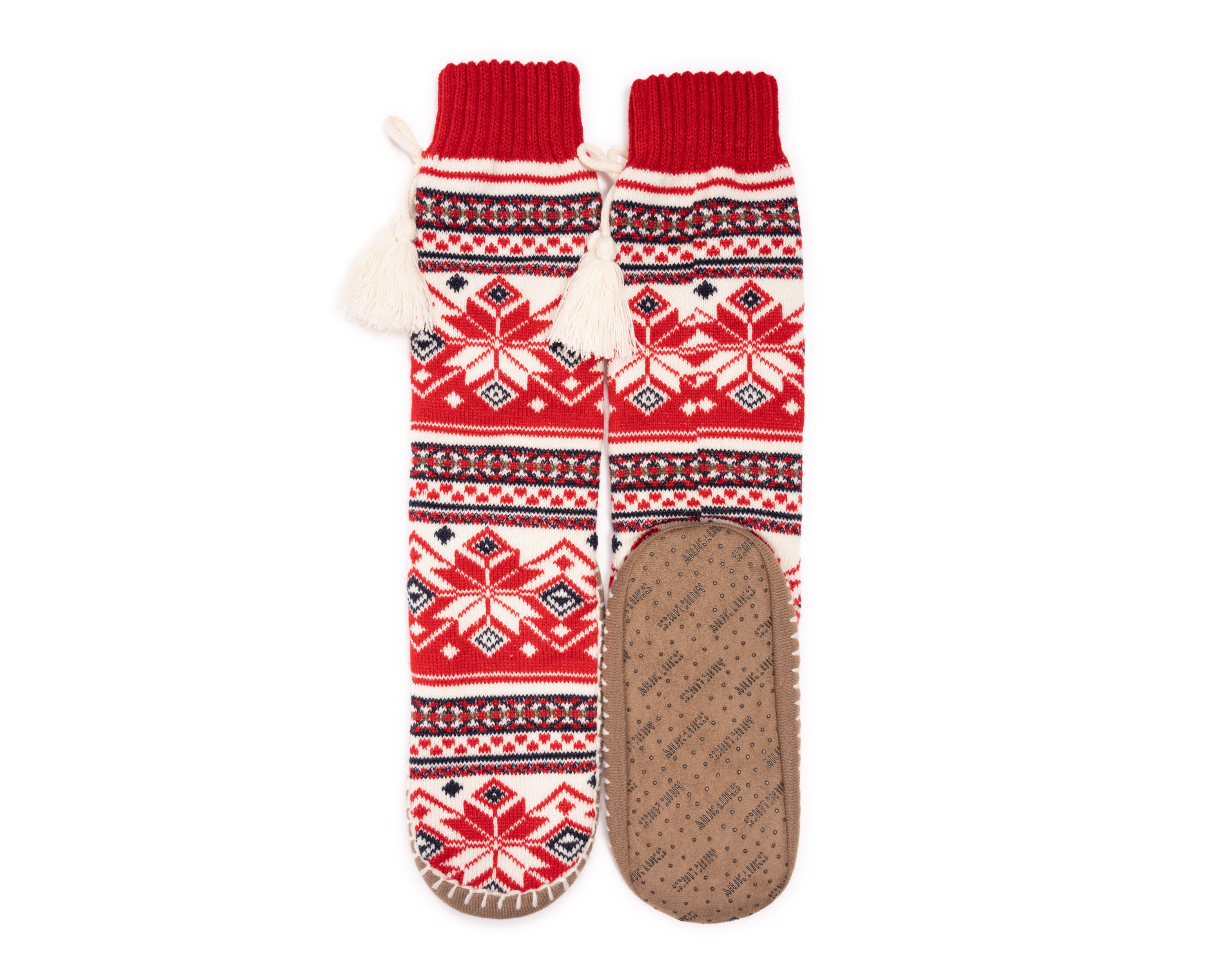 Womens Tassel Slipper Socks