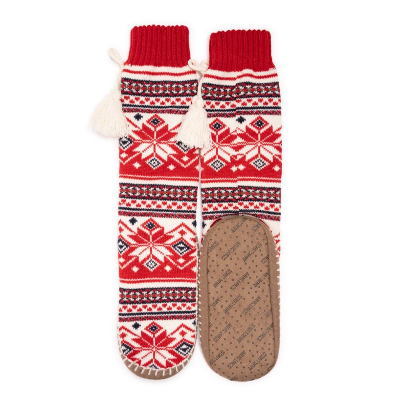 Womens Tassel Slipper Socks