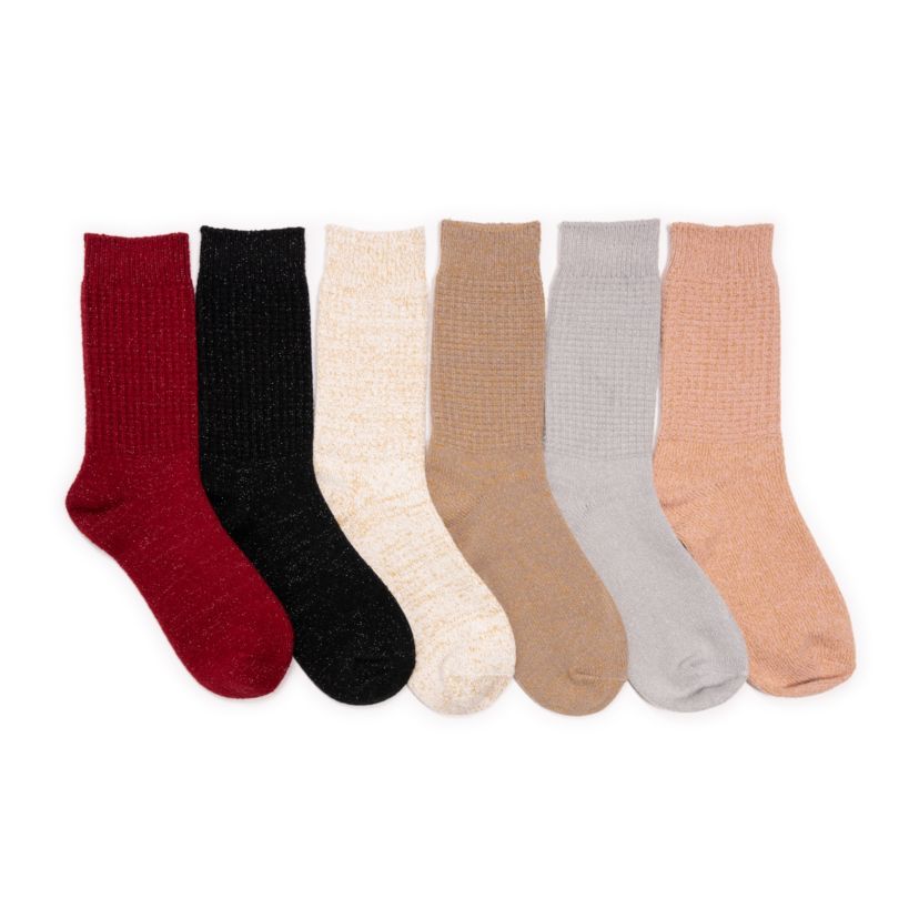 Womens Microfiber Boot Socks (6 Pack)