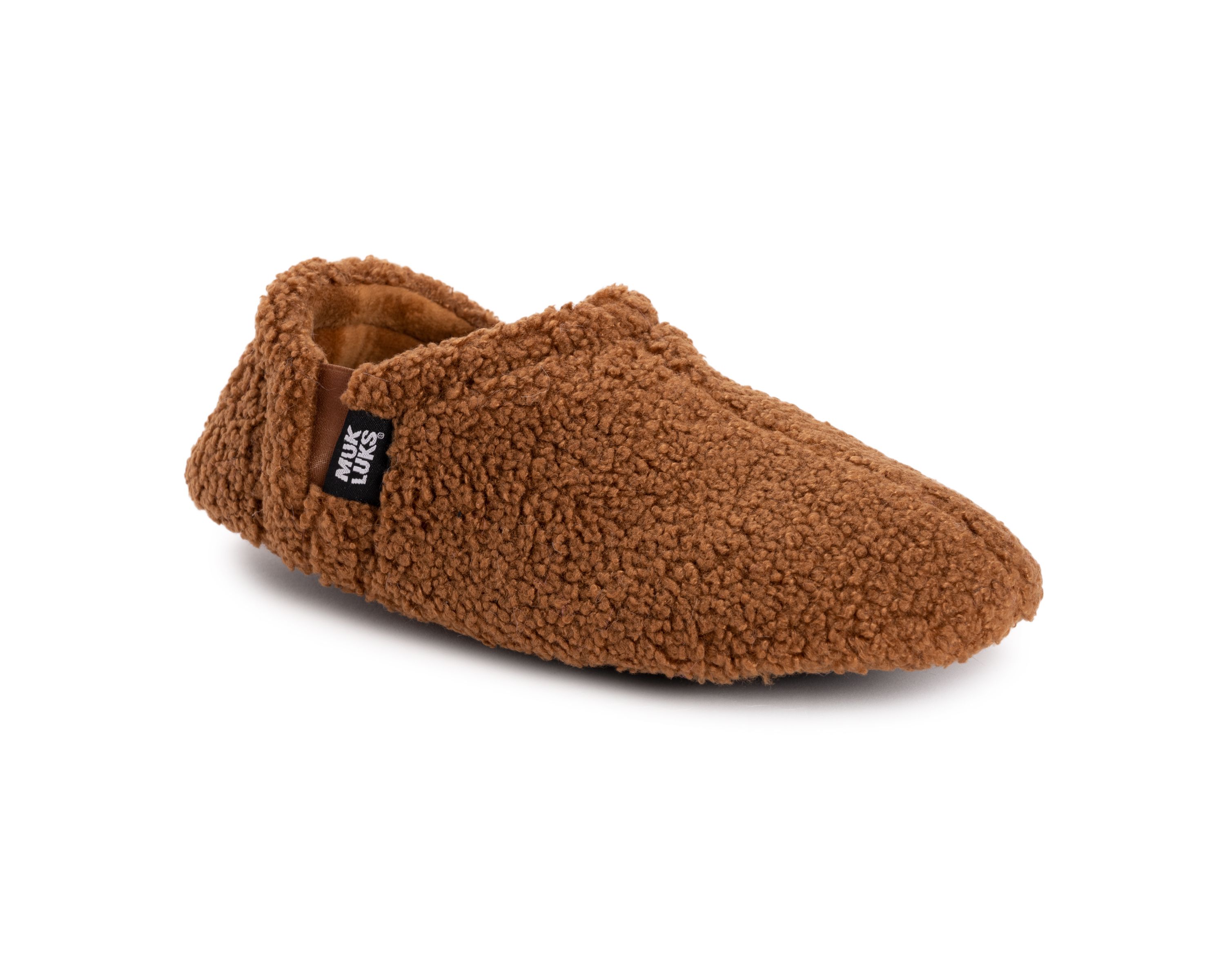 Womens Flannel Plaid Slipper with Berber heel