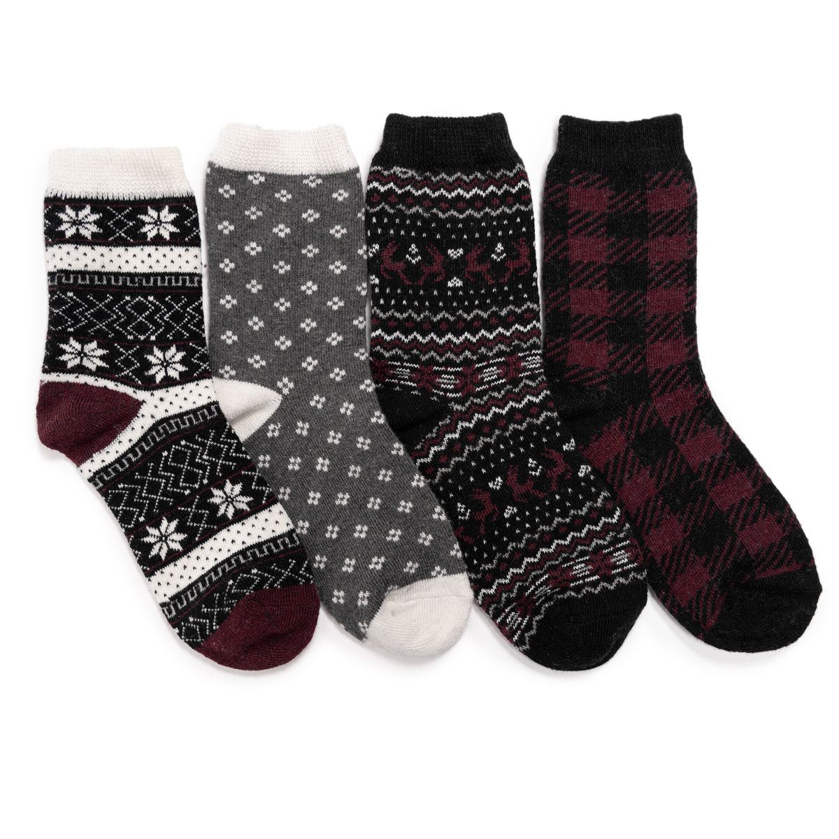 Womens 4 Pack Holiday Boot Socks