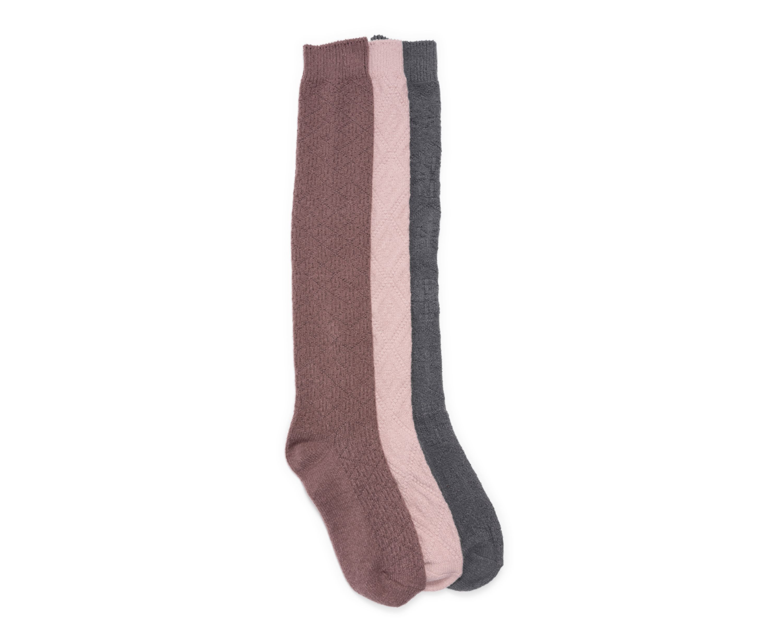 Womens 3 Pair Pack Knee High Socks