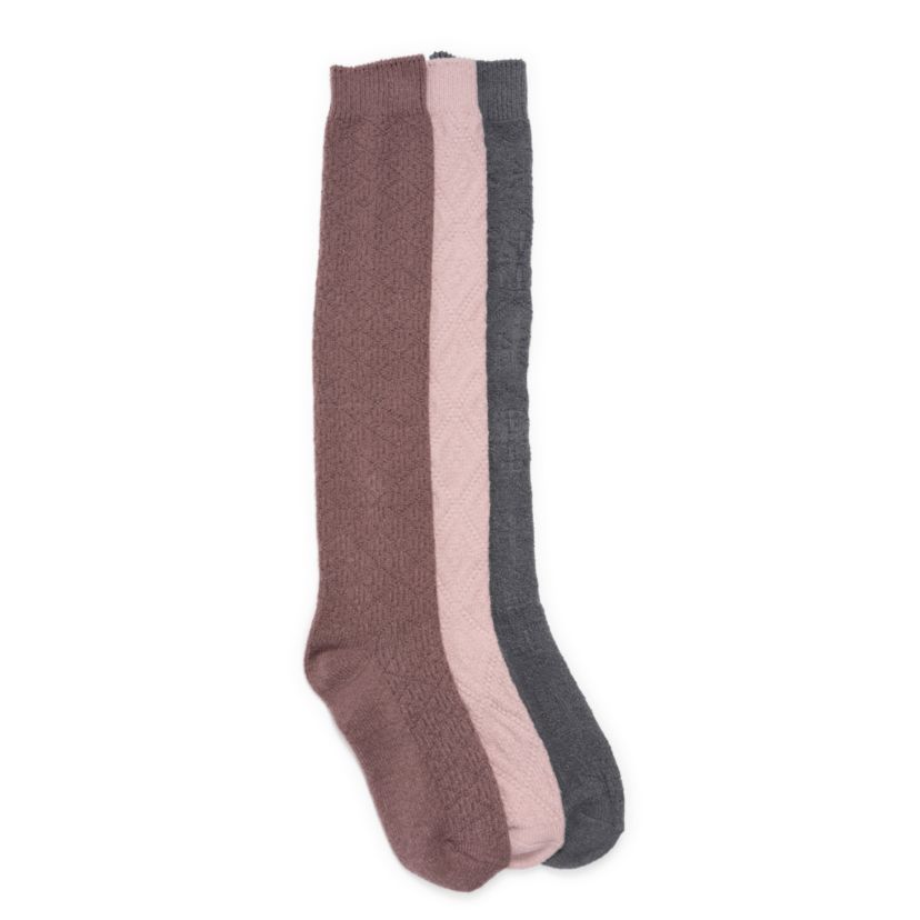 Womens 3 Pair Pack Knee High Socks