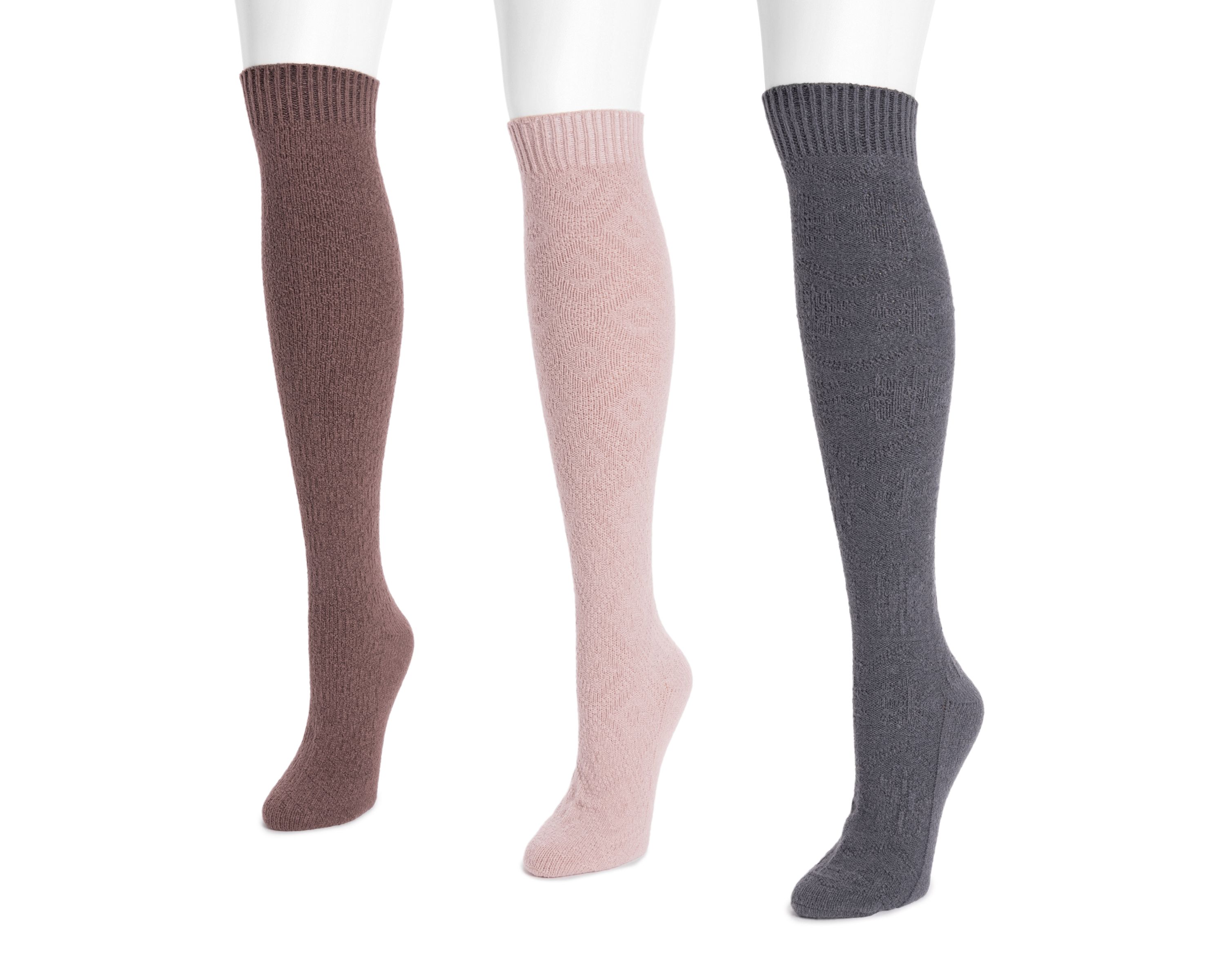 Womens 3 Pair Pack Knee High Socks