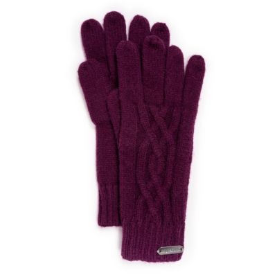 MUK LUKS Womens Cozy Knit Gloves