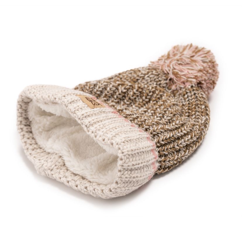 Womens Marled Chunky Stitch Hat