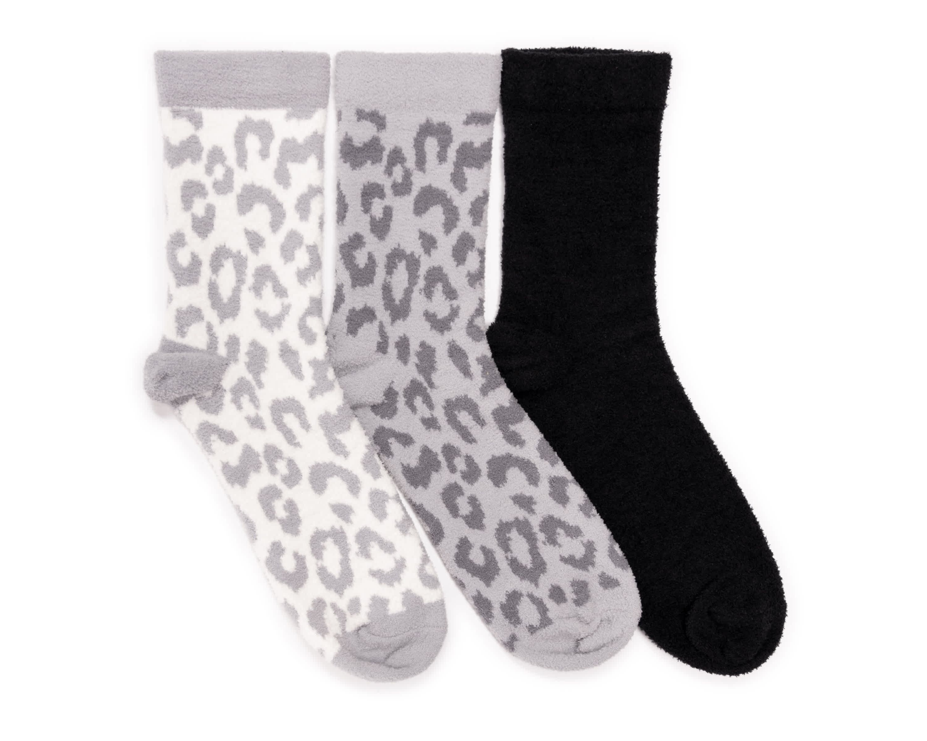 Womens 3 Pack Cozy Compression Crew Socks