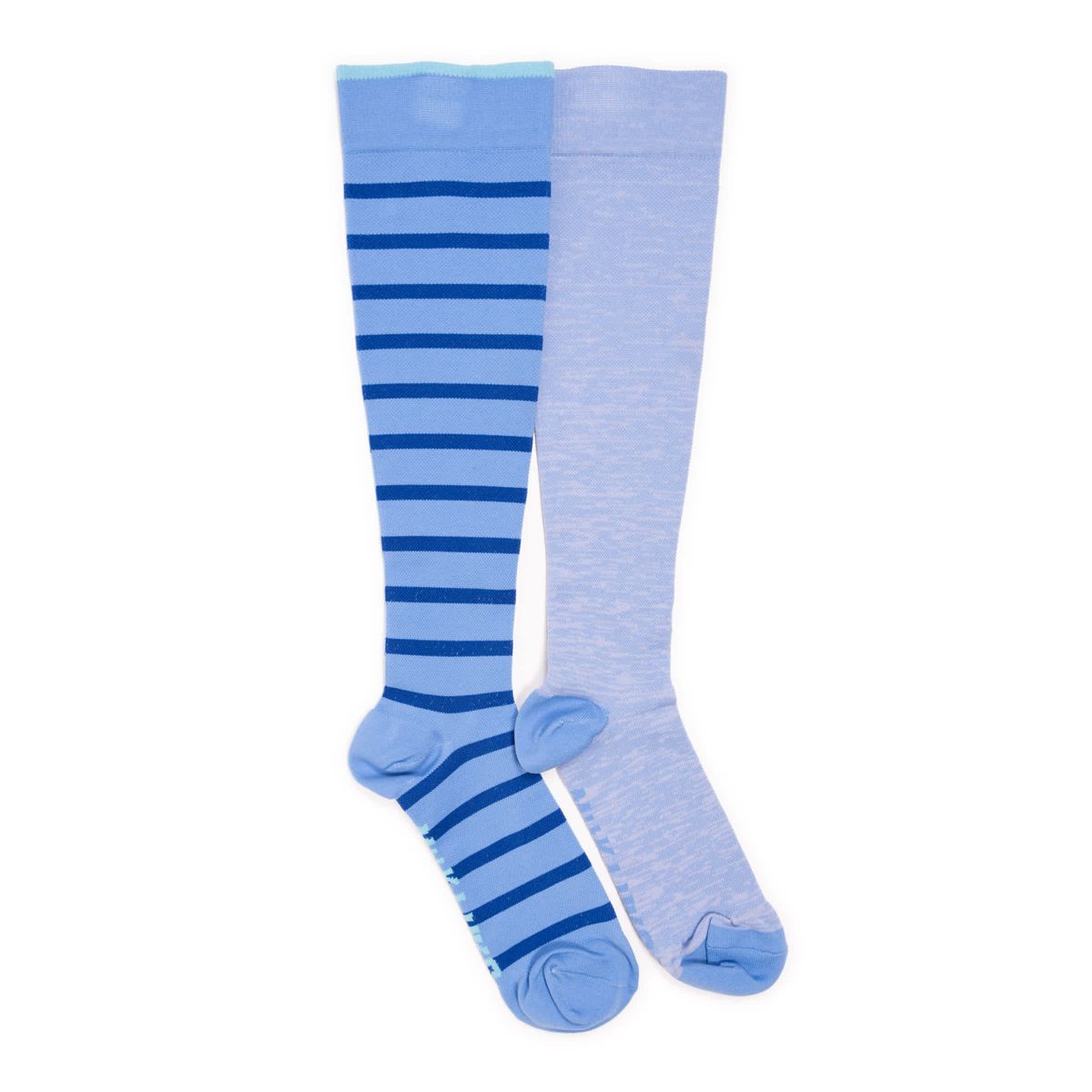 Womens 2 Pair Pack Nylon Compression Knee High Socks