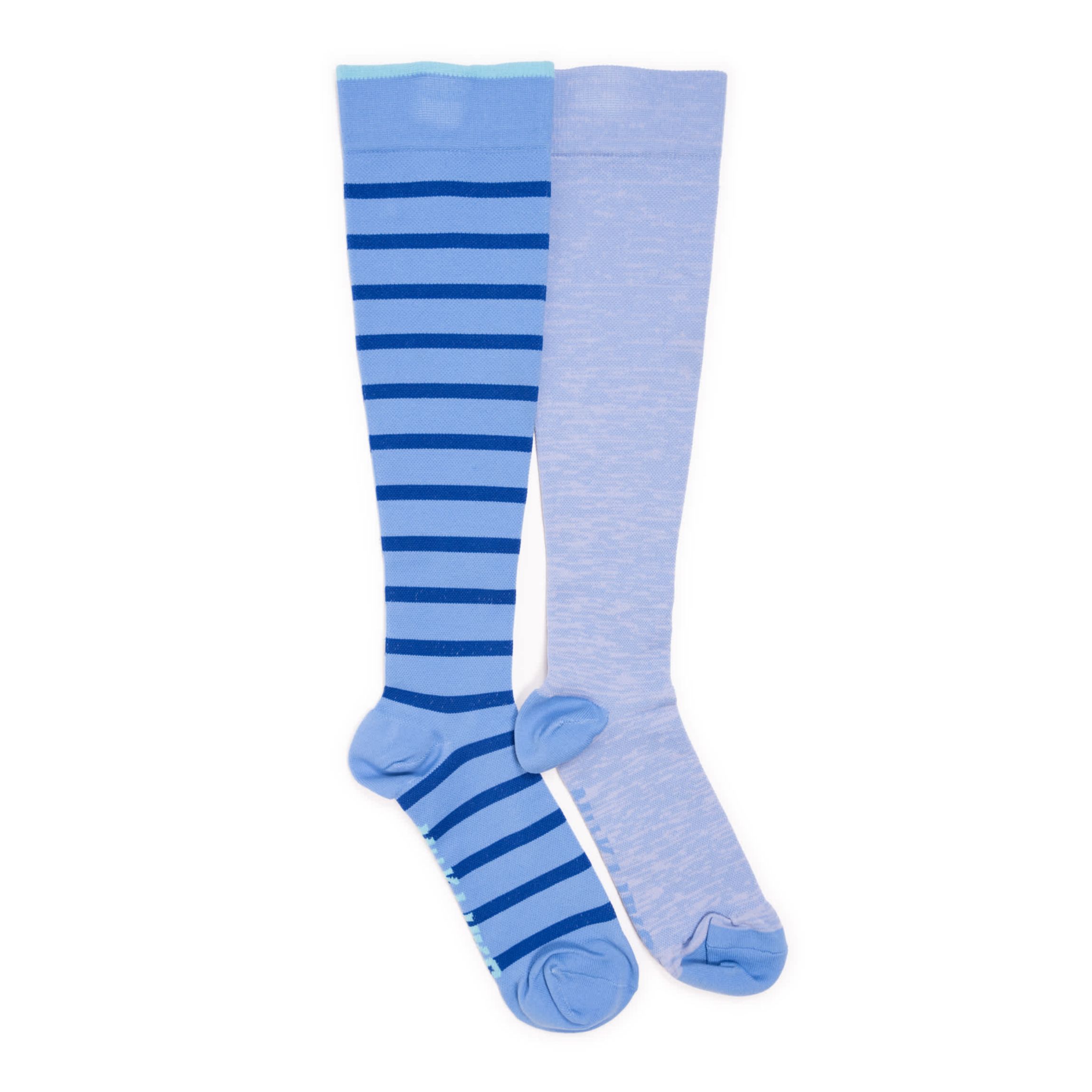 Womens 2 Pair Pack Nylon Compression Knee High Socks