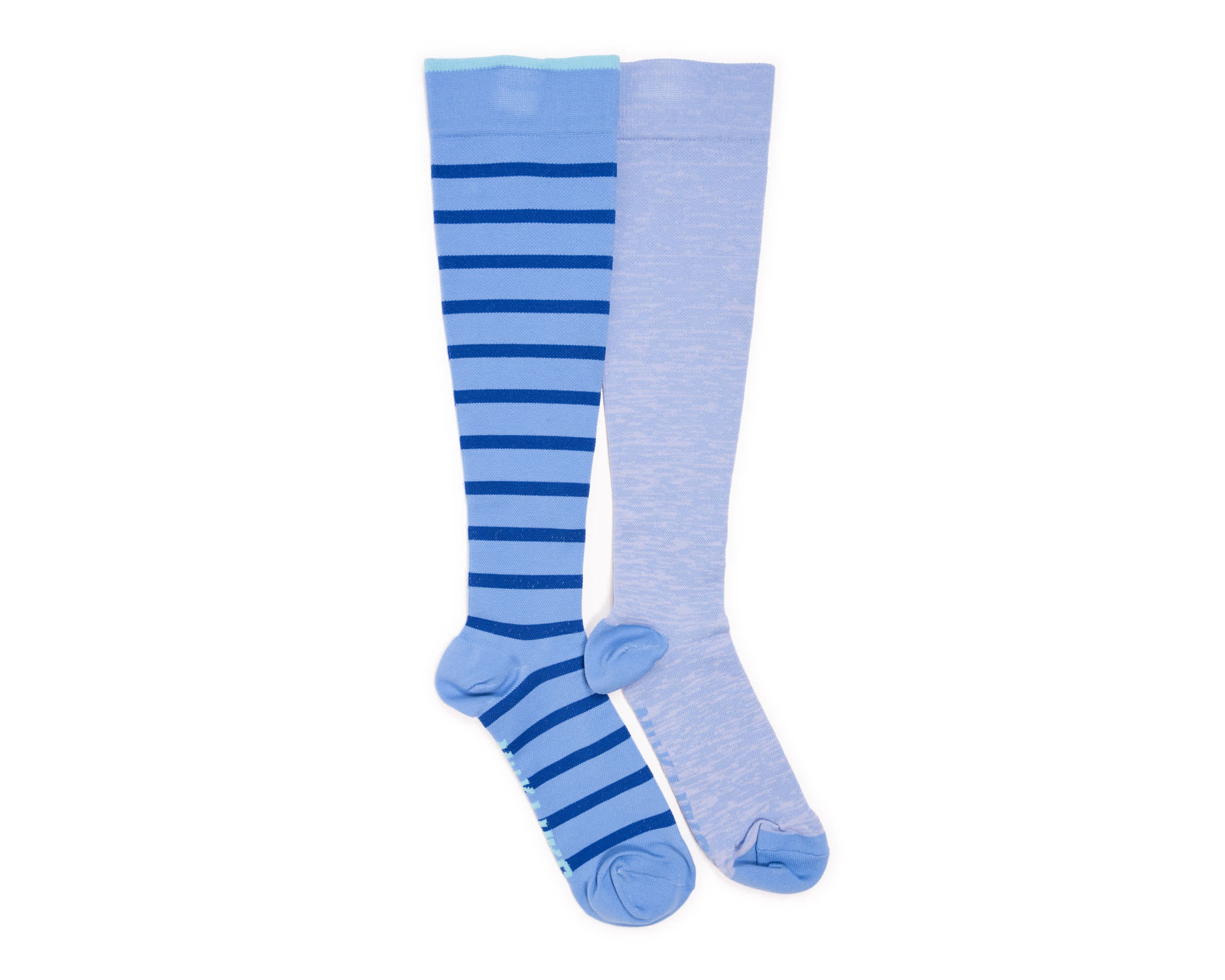 Womens 2 Pair Pack Nylon Compression Knee High Socks