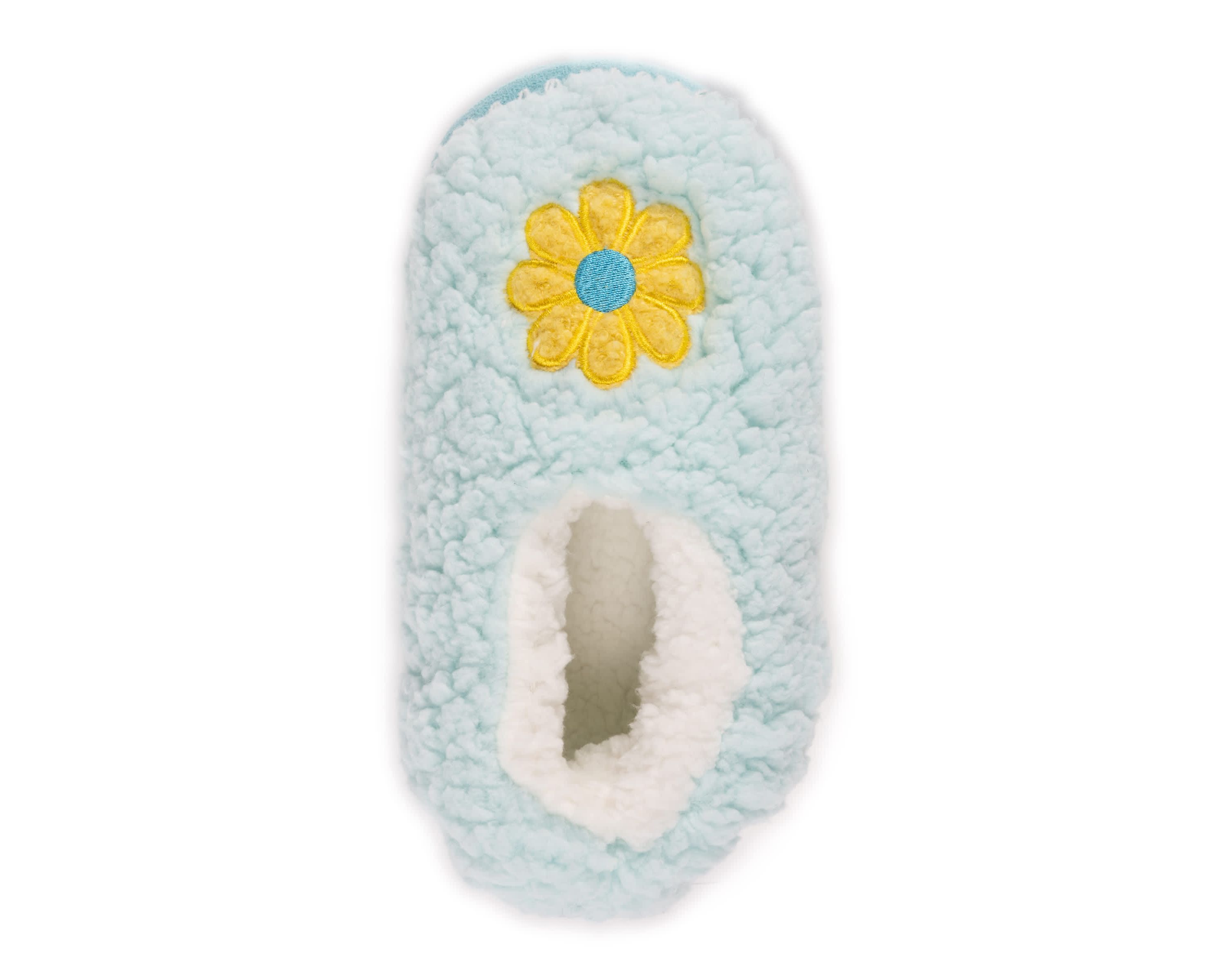Womens Sherpa Ballerina with Applique- Color Bottom