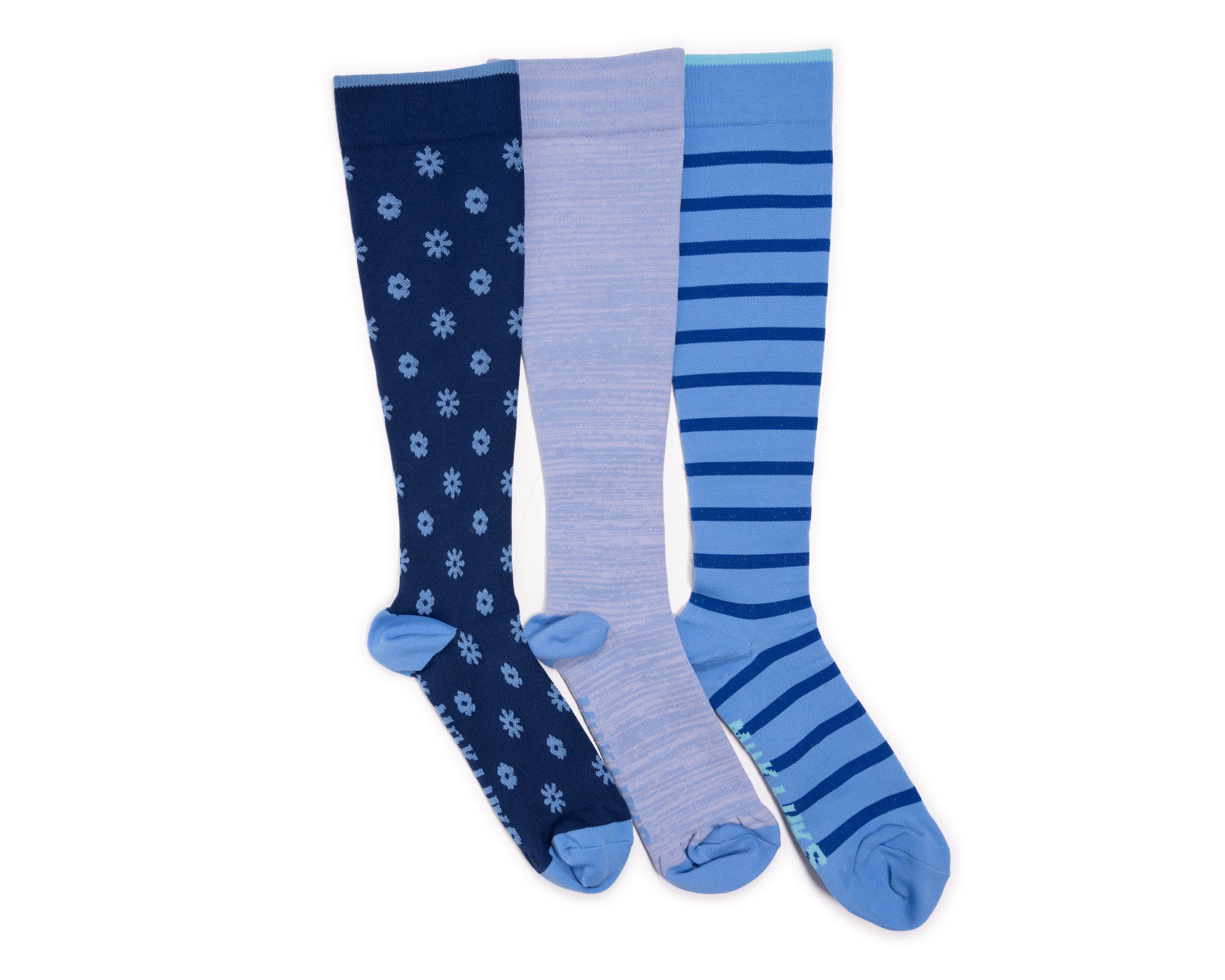 Womens 3 Pair Pack Compression Socks