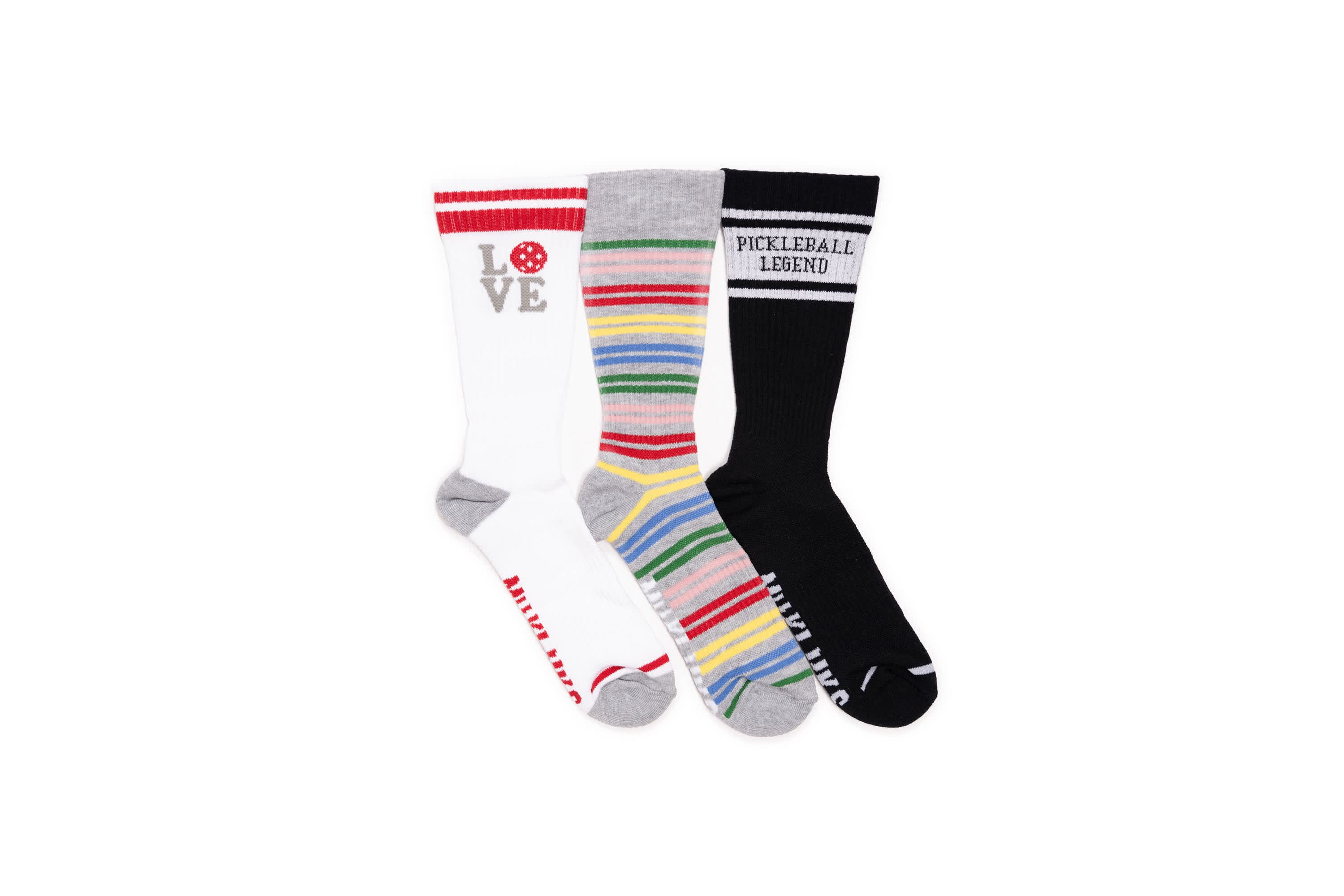 Womens 3 Pack Cotton Compression Crew Socks