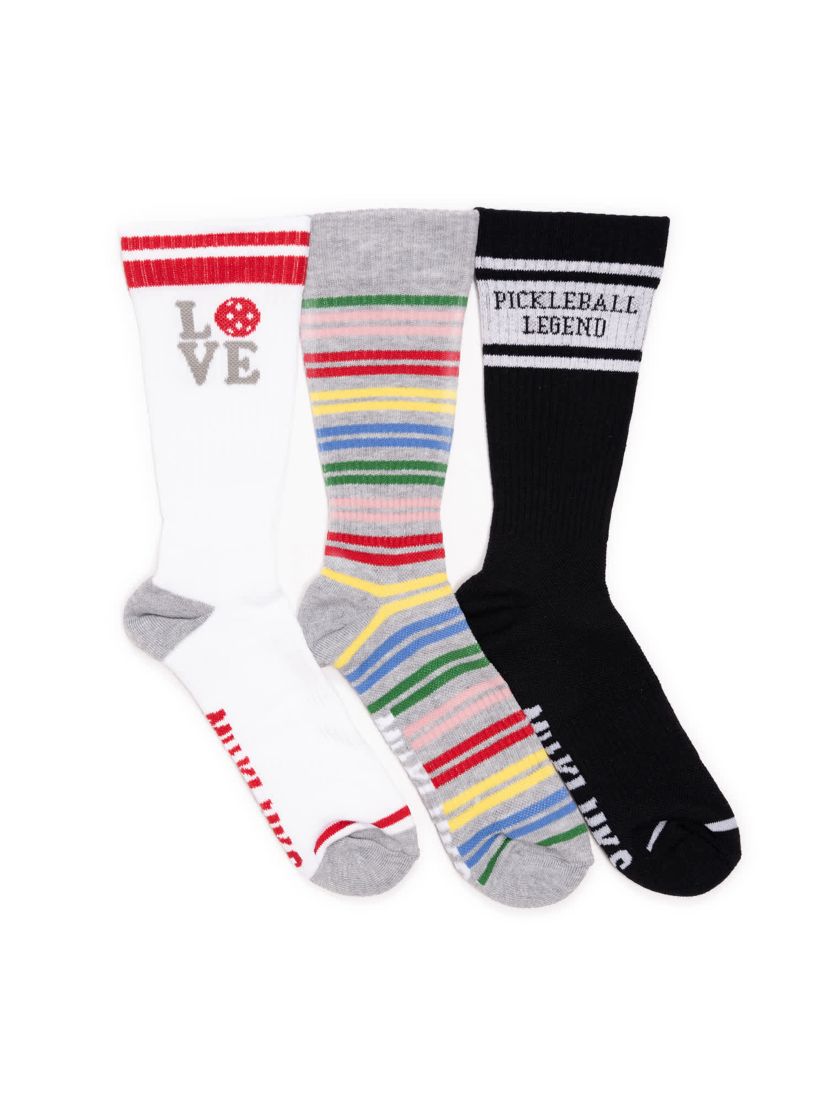 Womens 3 Pack Cotton Compression Crew Socks
