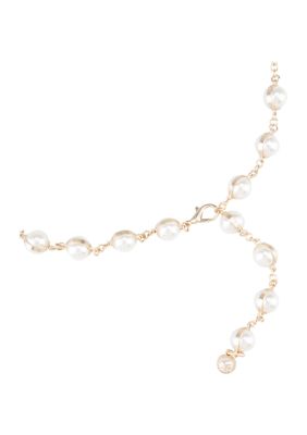 Sam Edelman Women's Dress Pearl Chain Fashion Belt