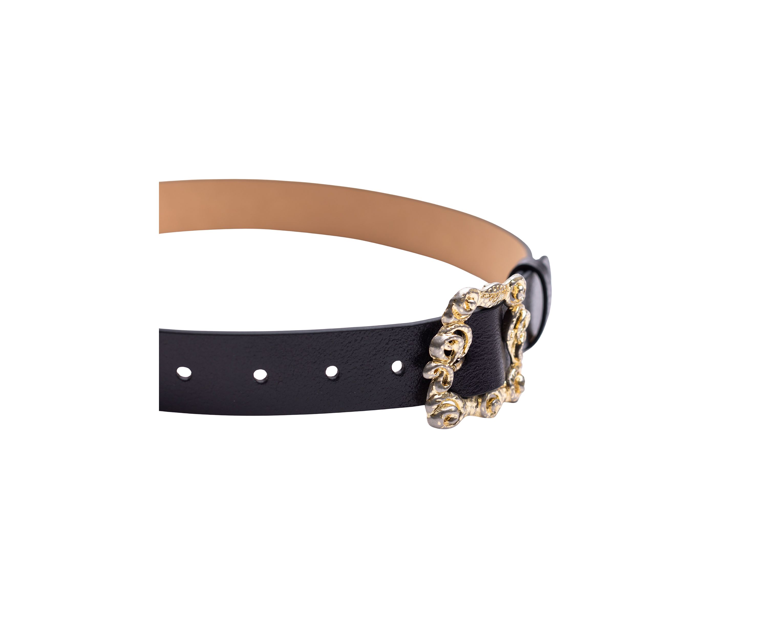 Ornate Centerbar Statement Buckle Fashion Belt