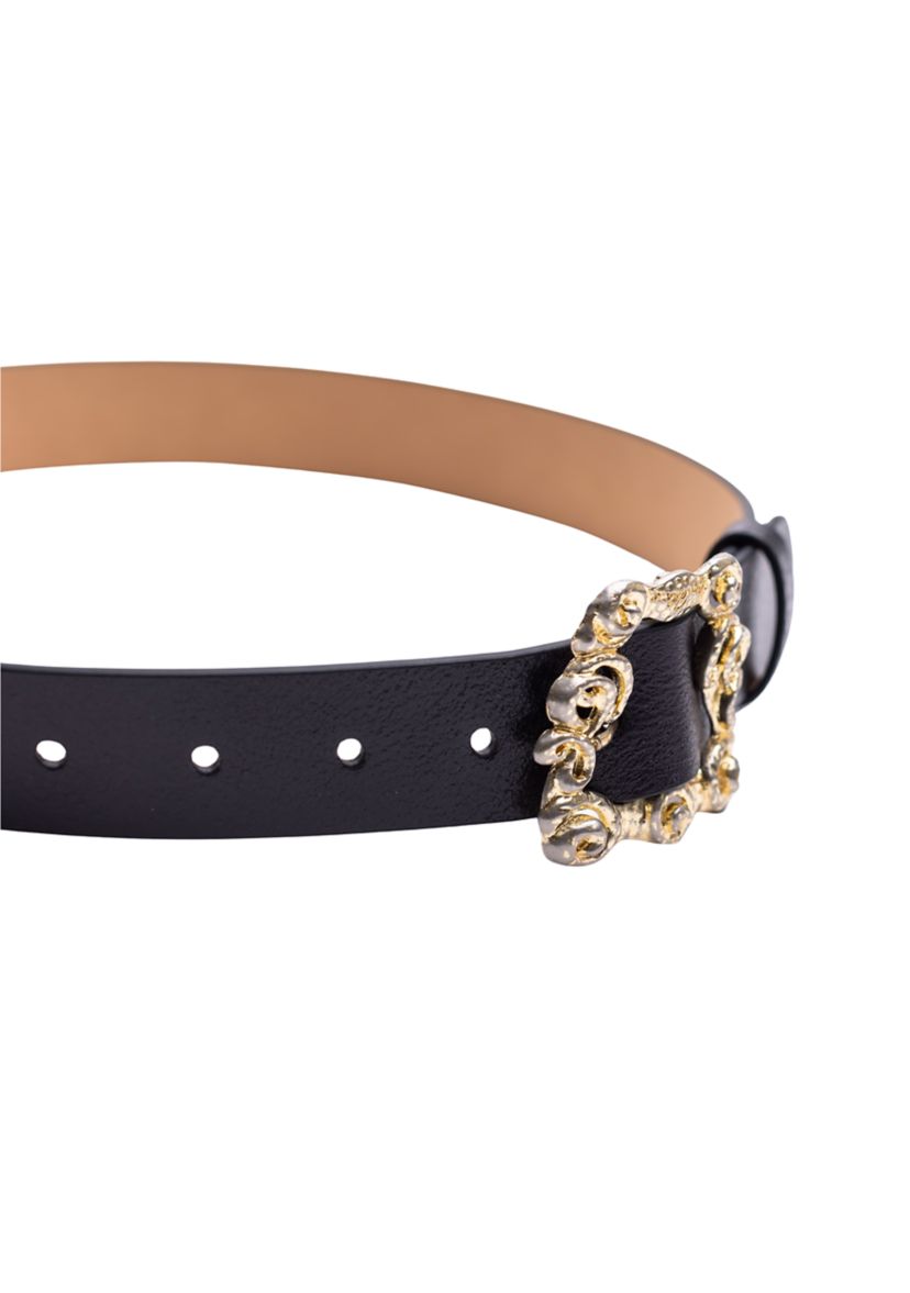 Ornate Centerbar Statement Buckle Fashion Belt