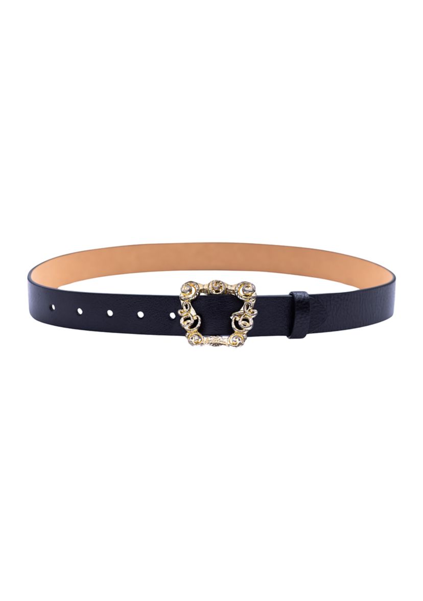 Ornate Centerbar Statement Buckle Fashion Belt