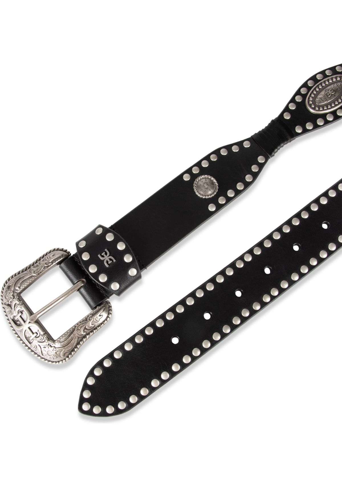 Sam Edelman Womens Studded Western Leather Fashion Belt