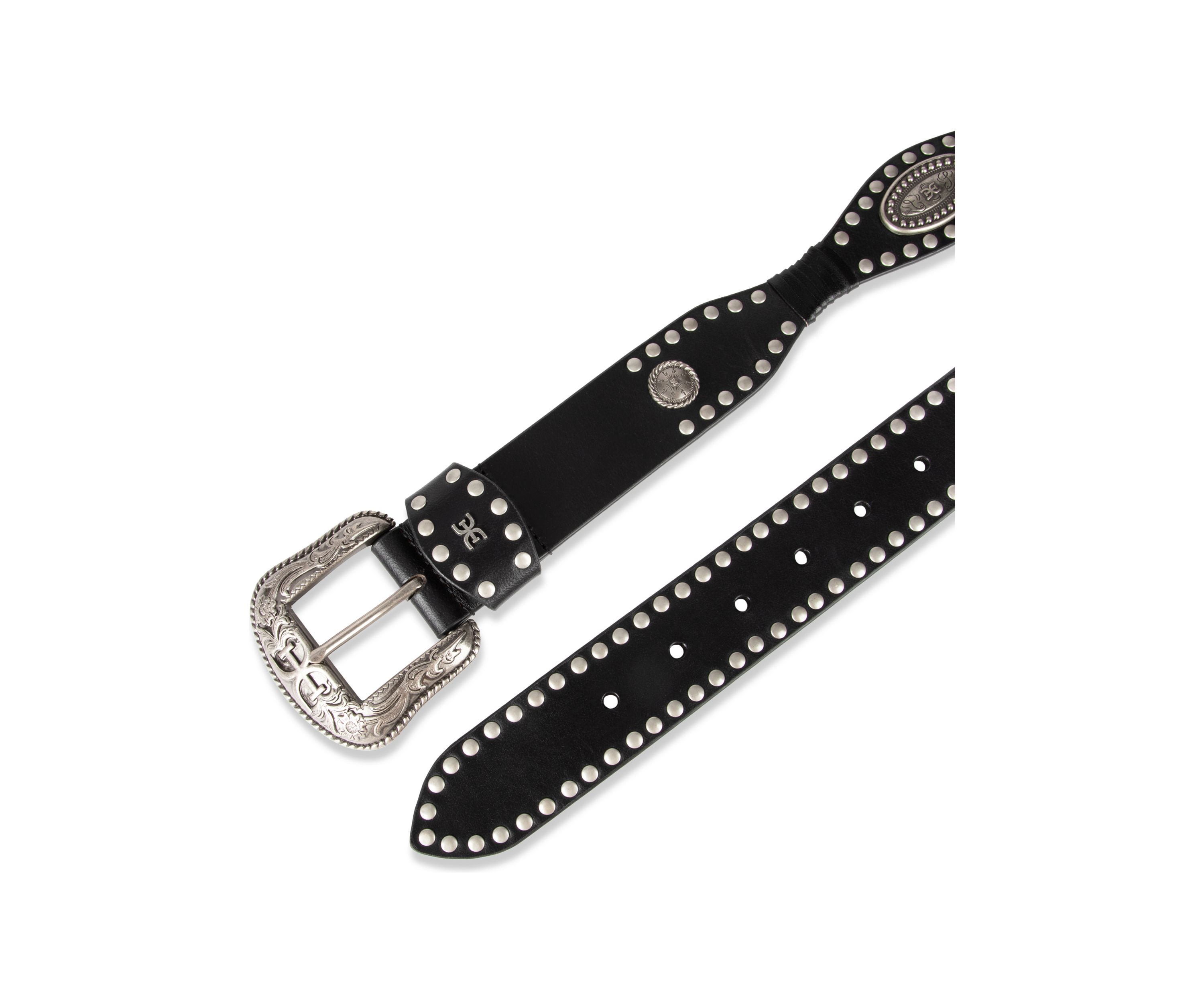 Sam Edelman Womens Studded Western Leather Fashion Belt