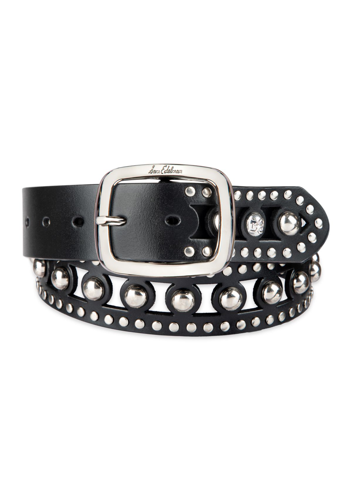 Womens Cutout Gem Studded Belt