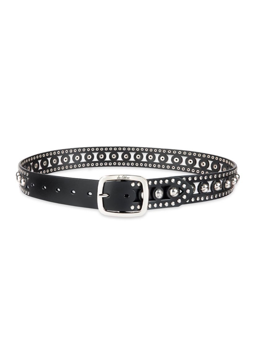 Womens Cutout Gem Studded Belt