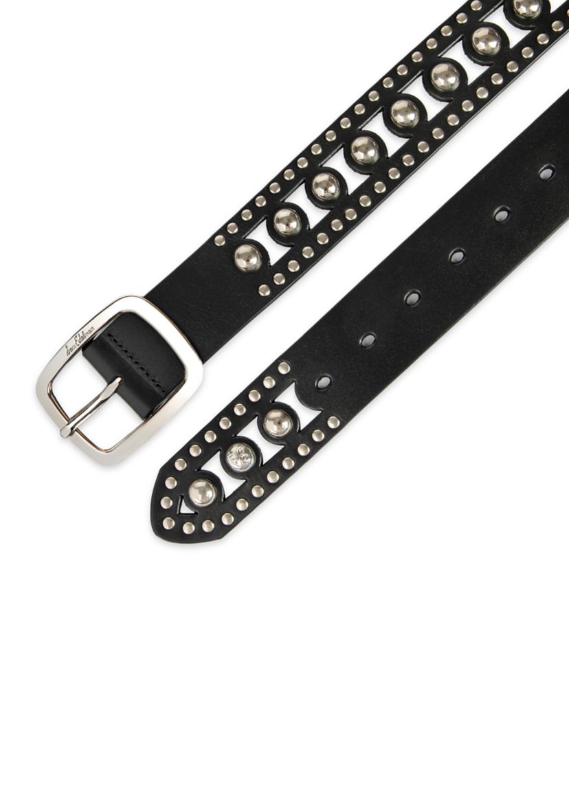 Womens Cutout Gem Studded Belt