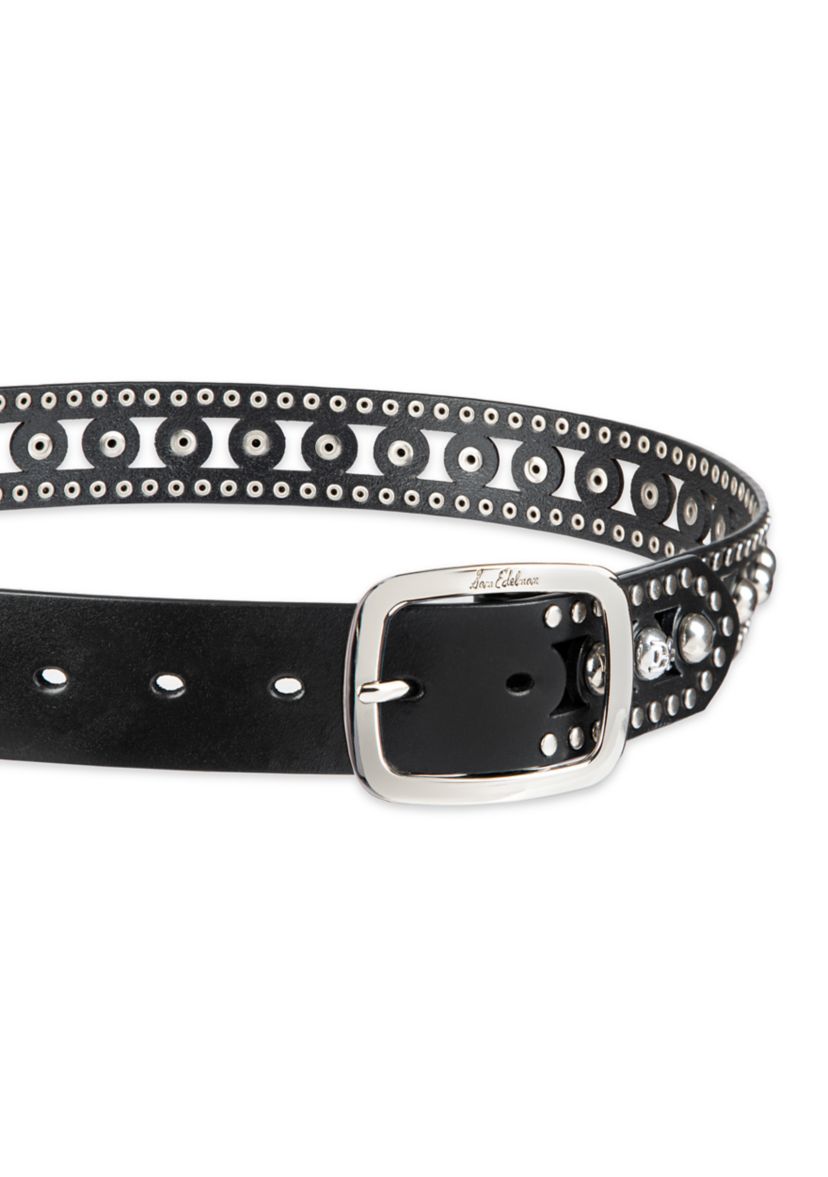 Womens Cutout Gem Studded Belt
