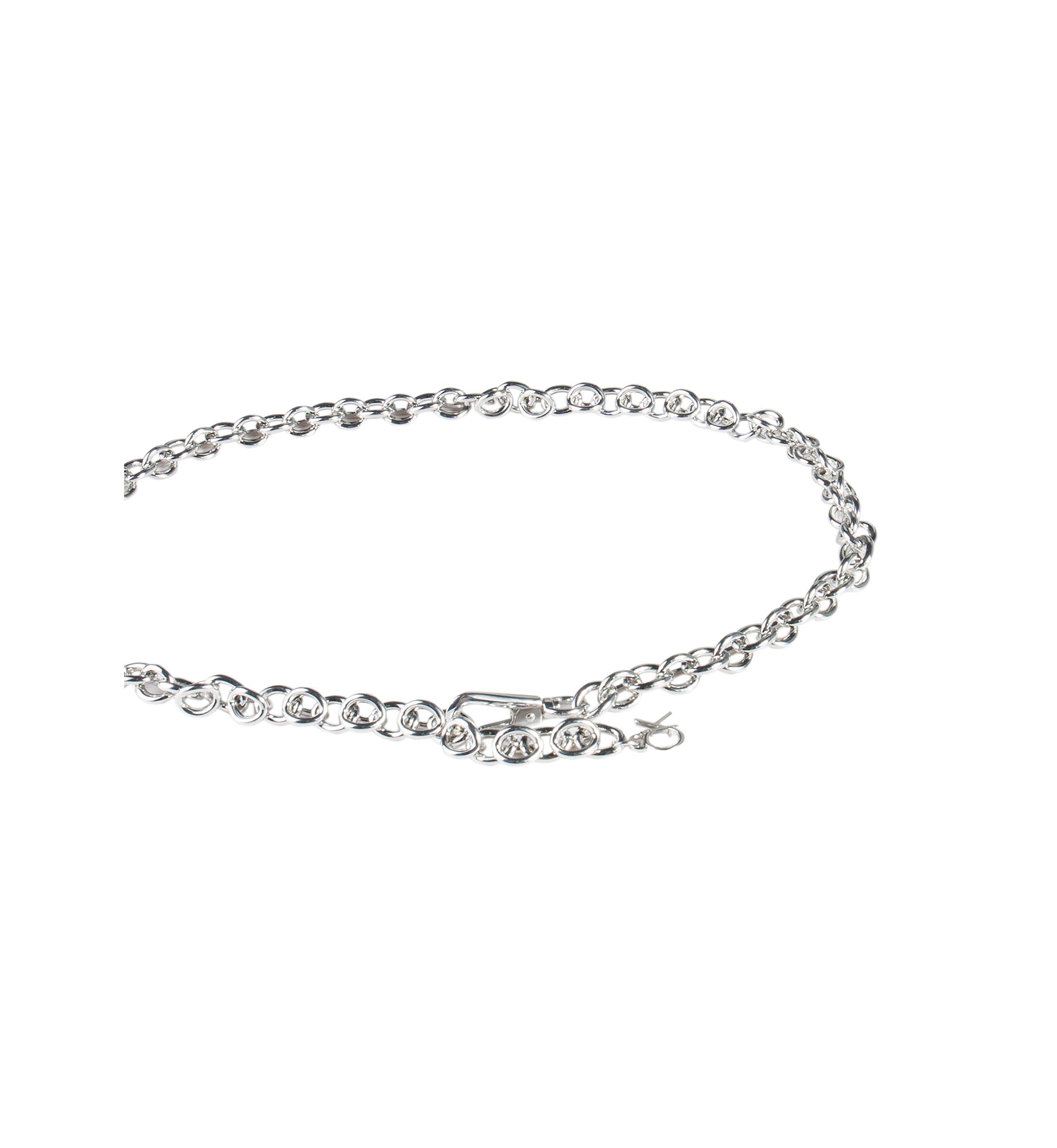 Chain Belt with Hanging Logo Charm
