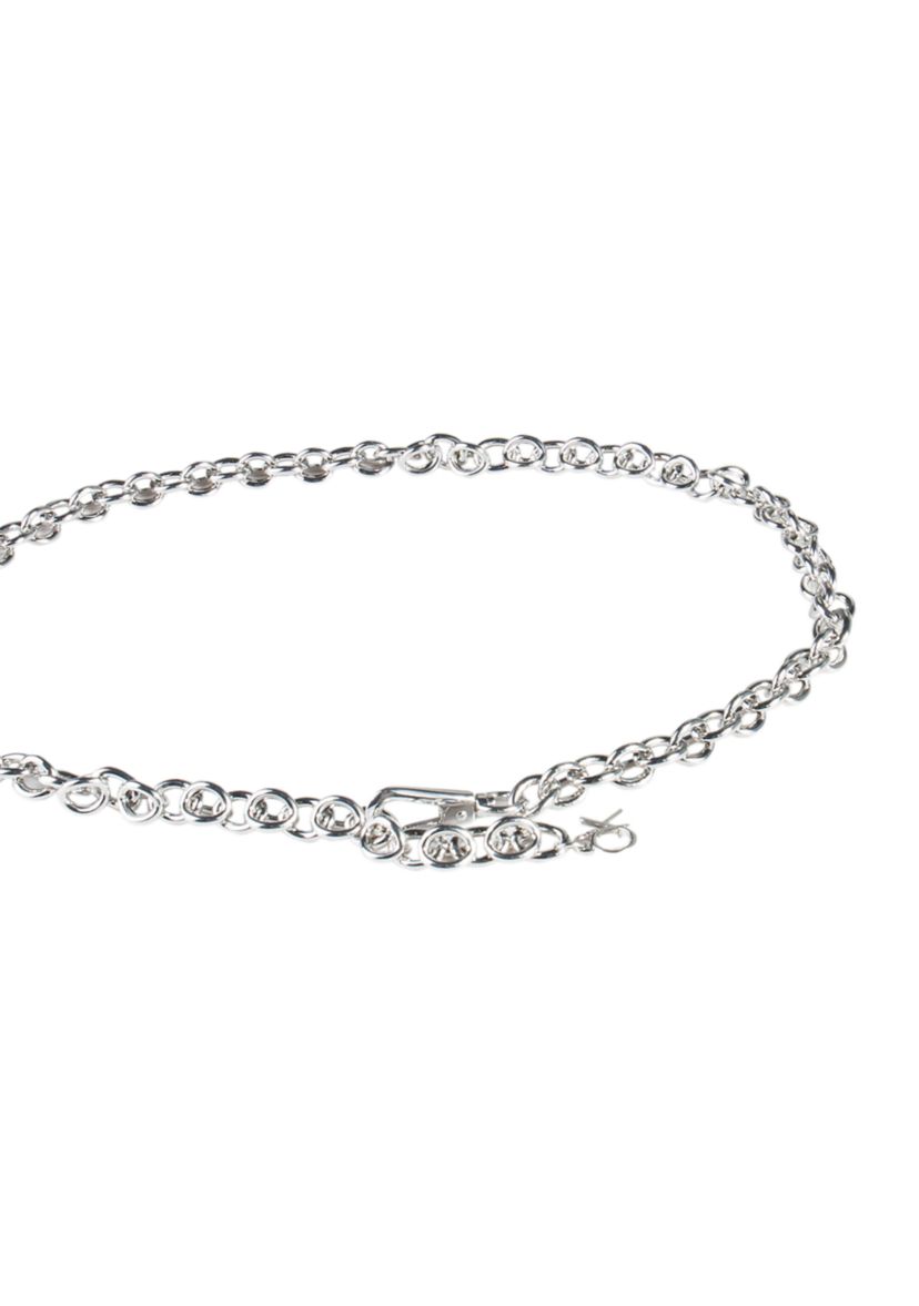 Chain Belt with Hanging Logo Charm