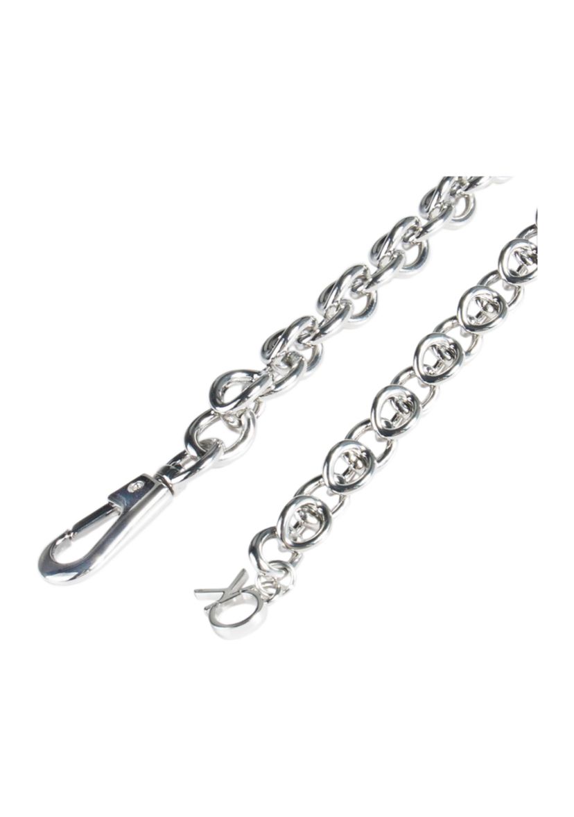 Chain Belt with Hanging Logo Charm