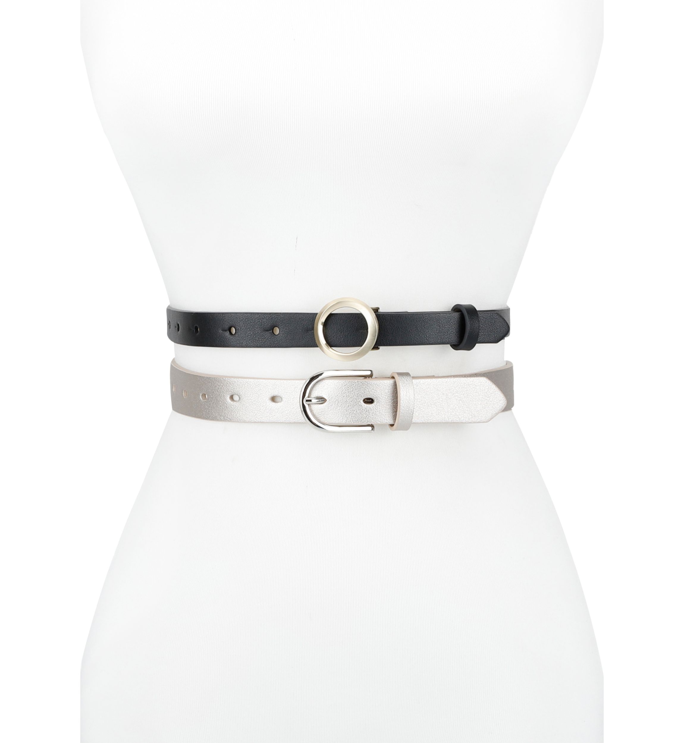 Skinny 2-Pack Fashion Belt Set