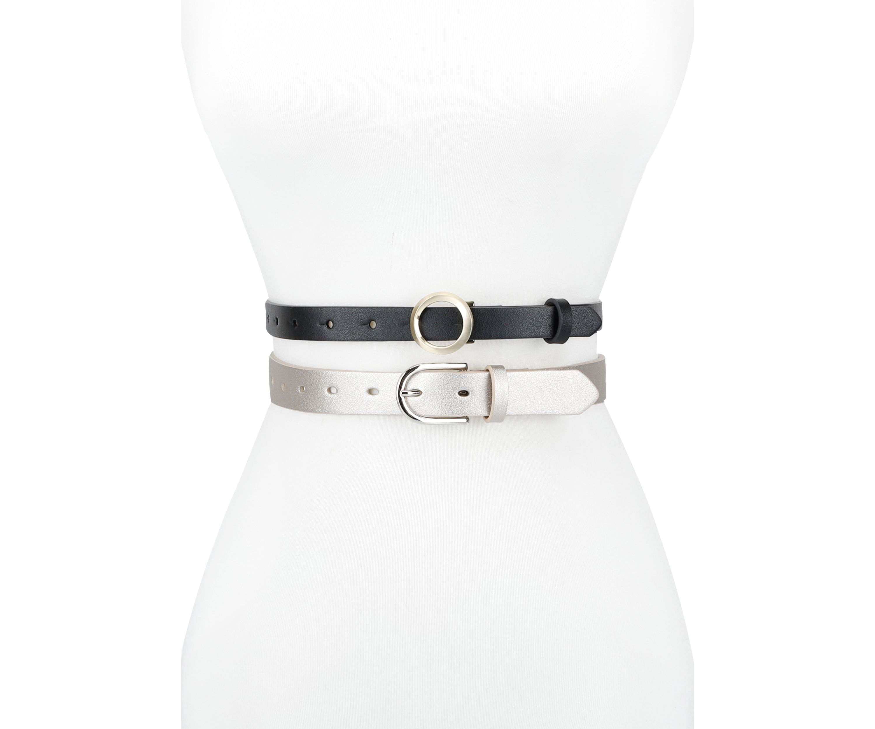 Skinny 2-Pack Fashion Belt Set