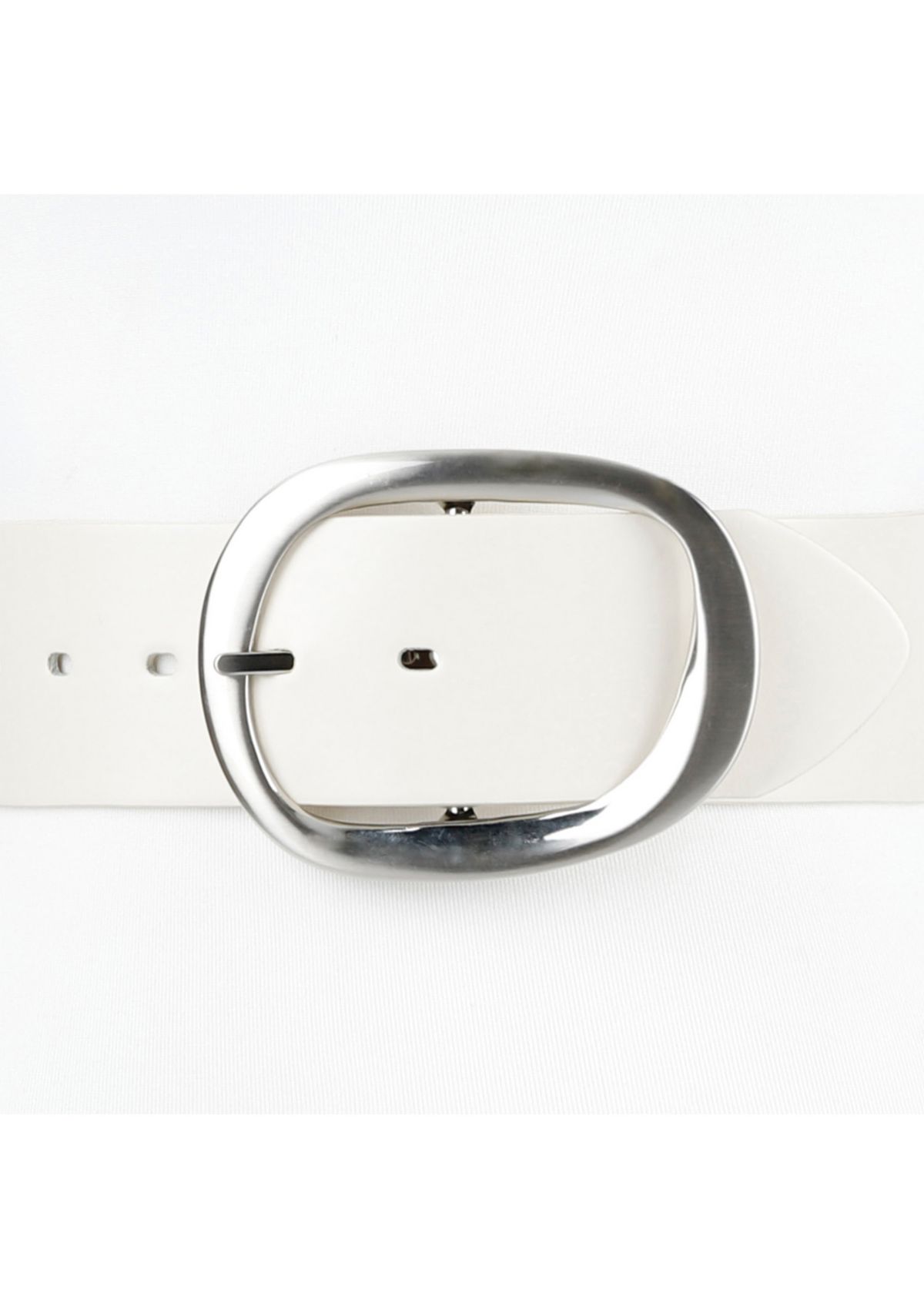 Two in One Reversible Centerbar Statement Buckle Belt