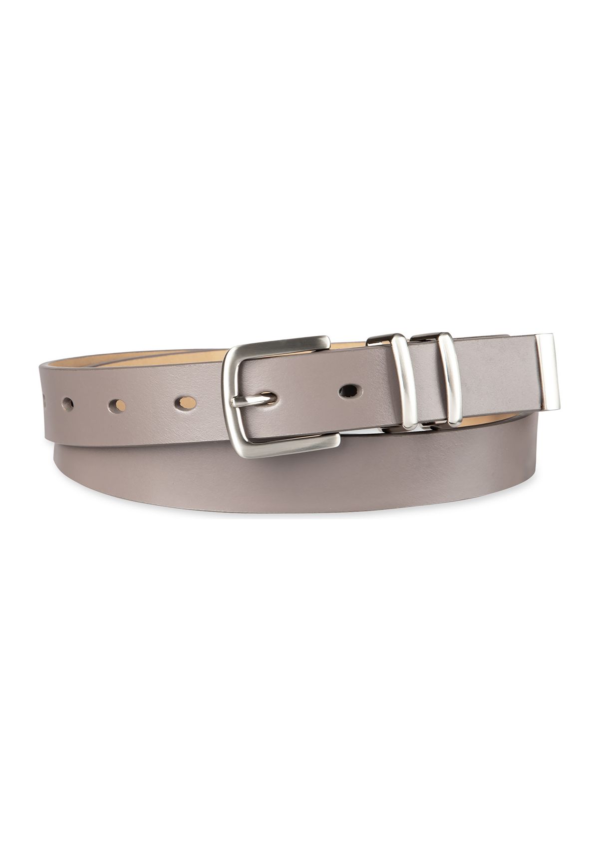Modern Metal Double Loop Slim Fashion Belt
