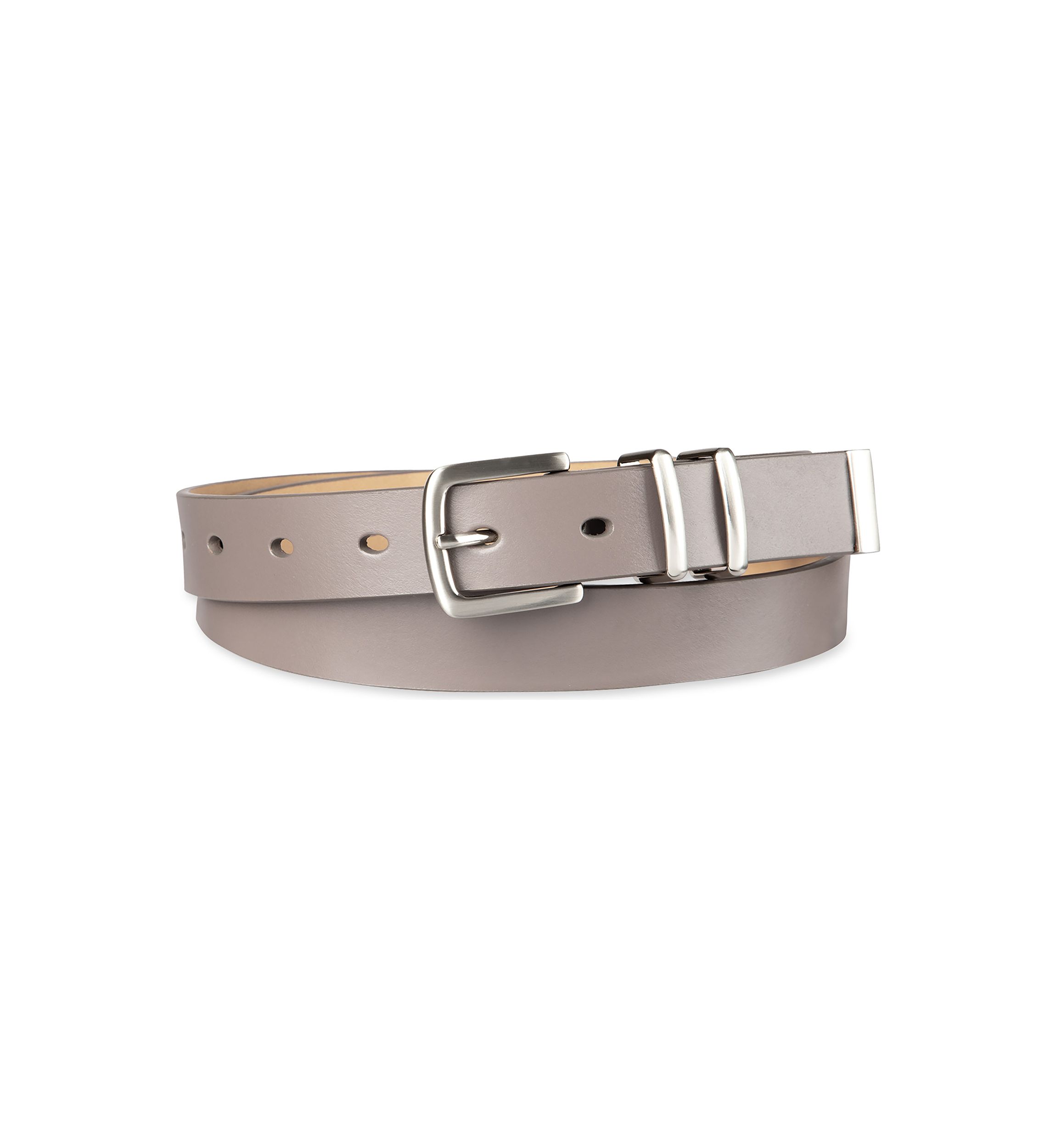 Modern Metal Double Loop Slim Fashion Belt