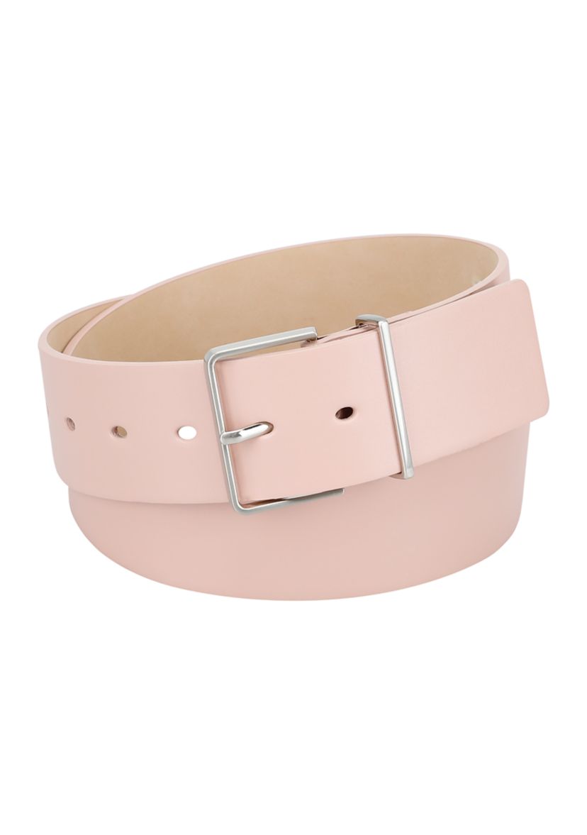 Casual Square Harness Buckle Leather Belt