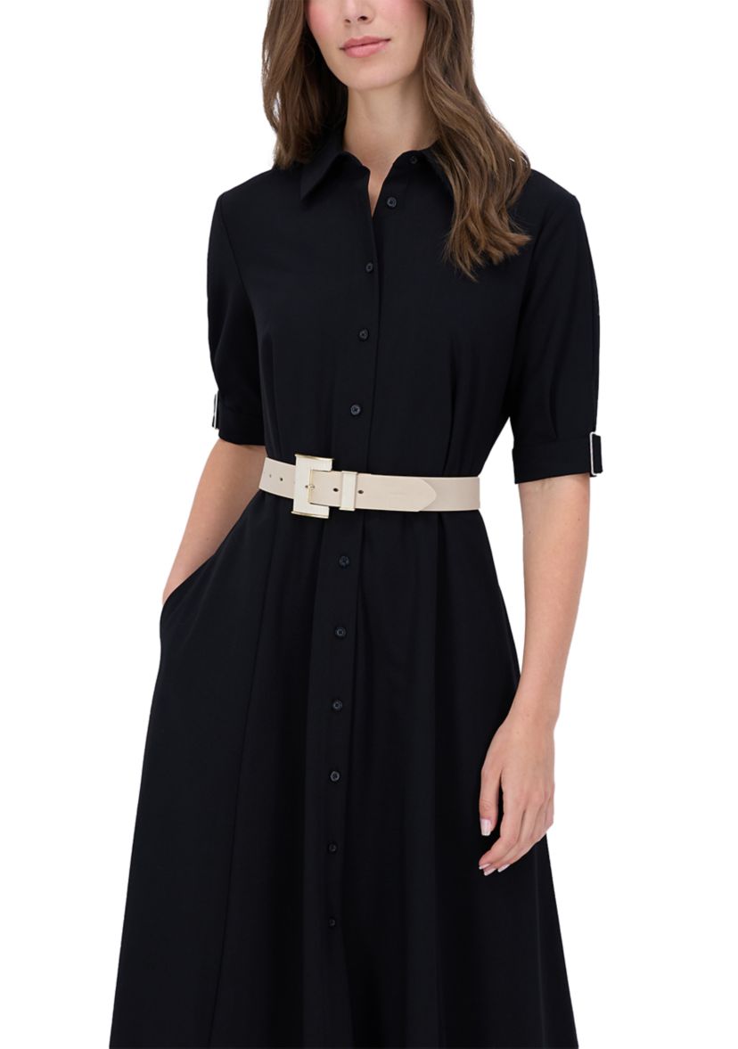 Womens Square Buckle Metal Loop Fashion Belt