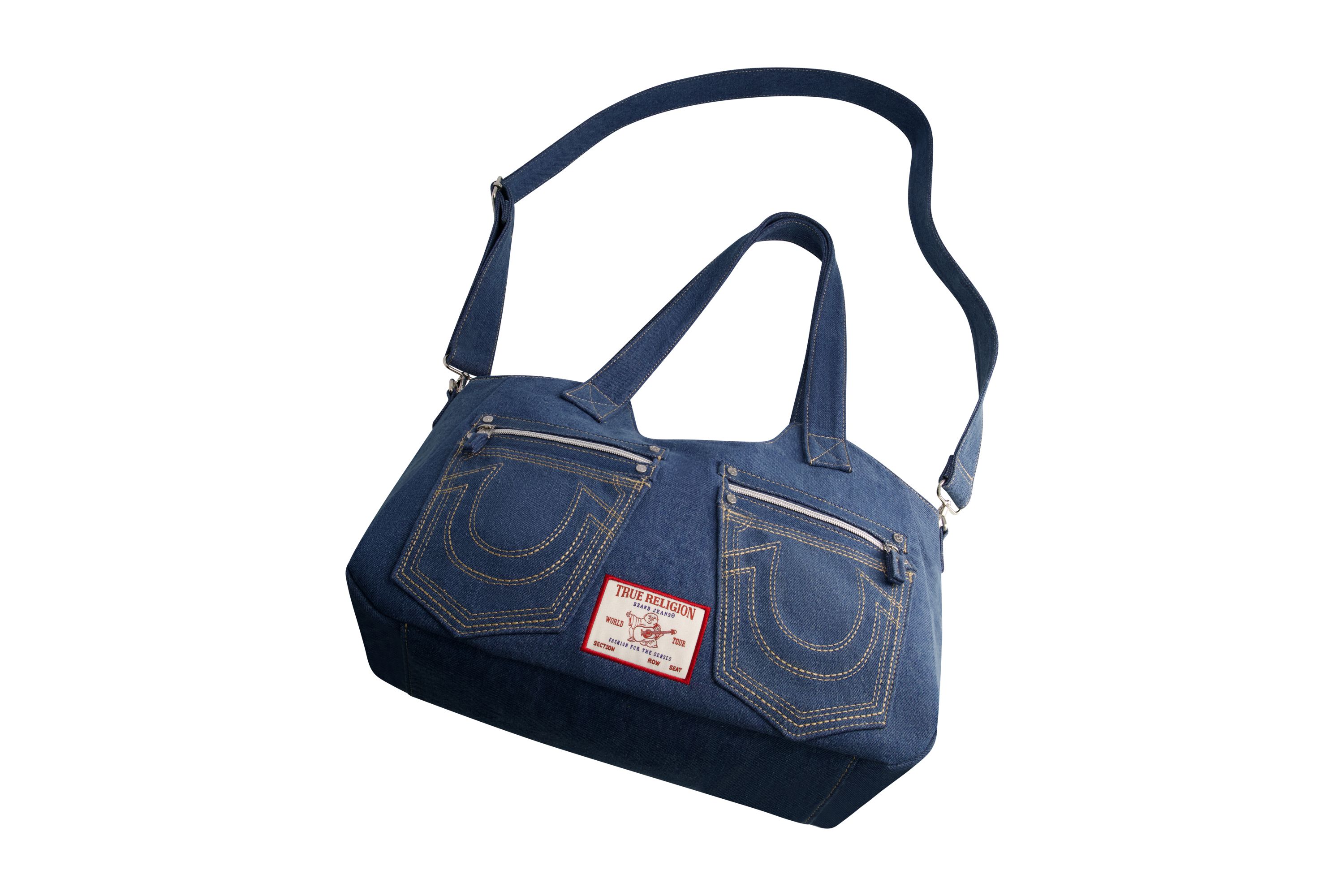 True Religion Horseshoe Stitch BLACK Satchel