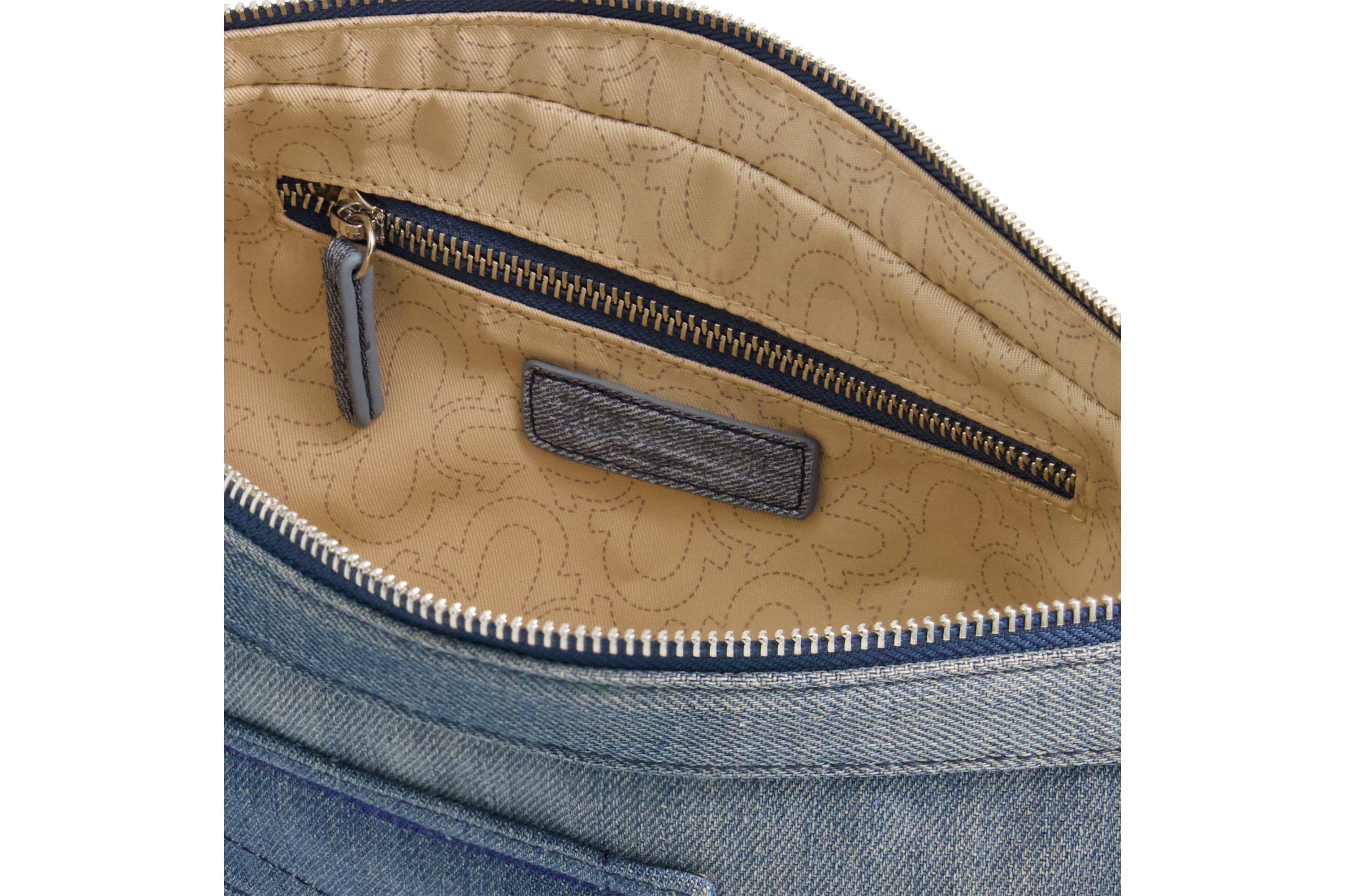 True Religion Washed Denim Hobo