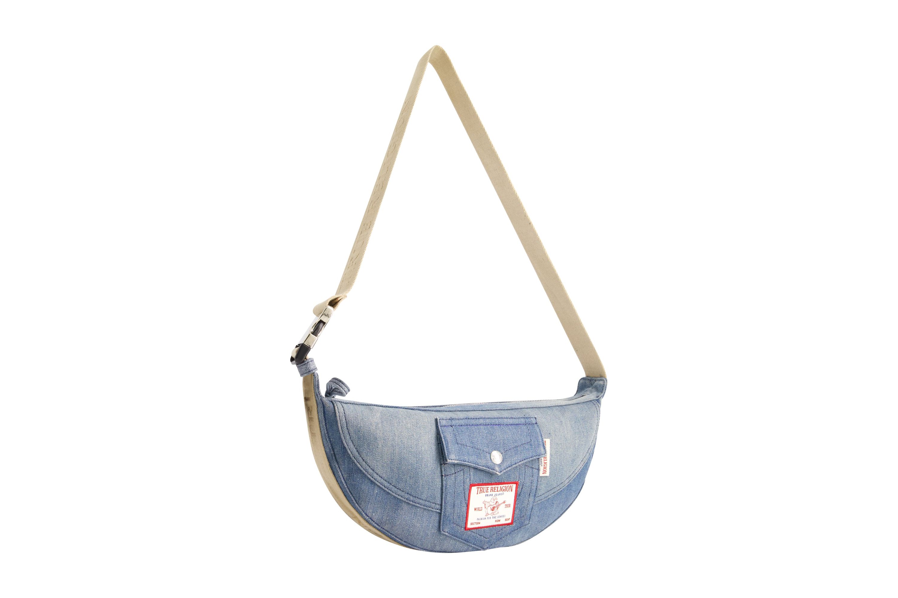 True Religion Washed Denim Hobo